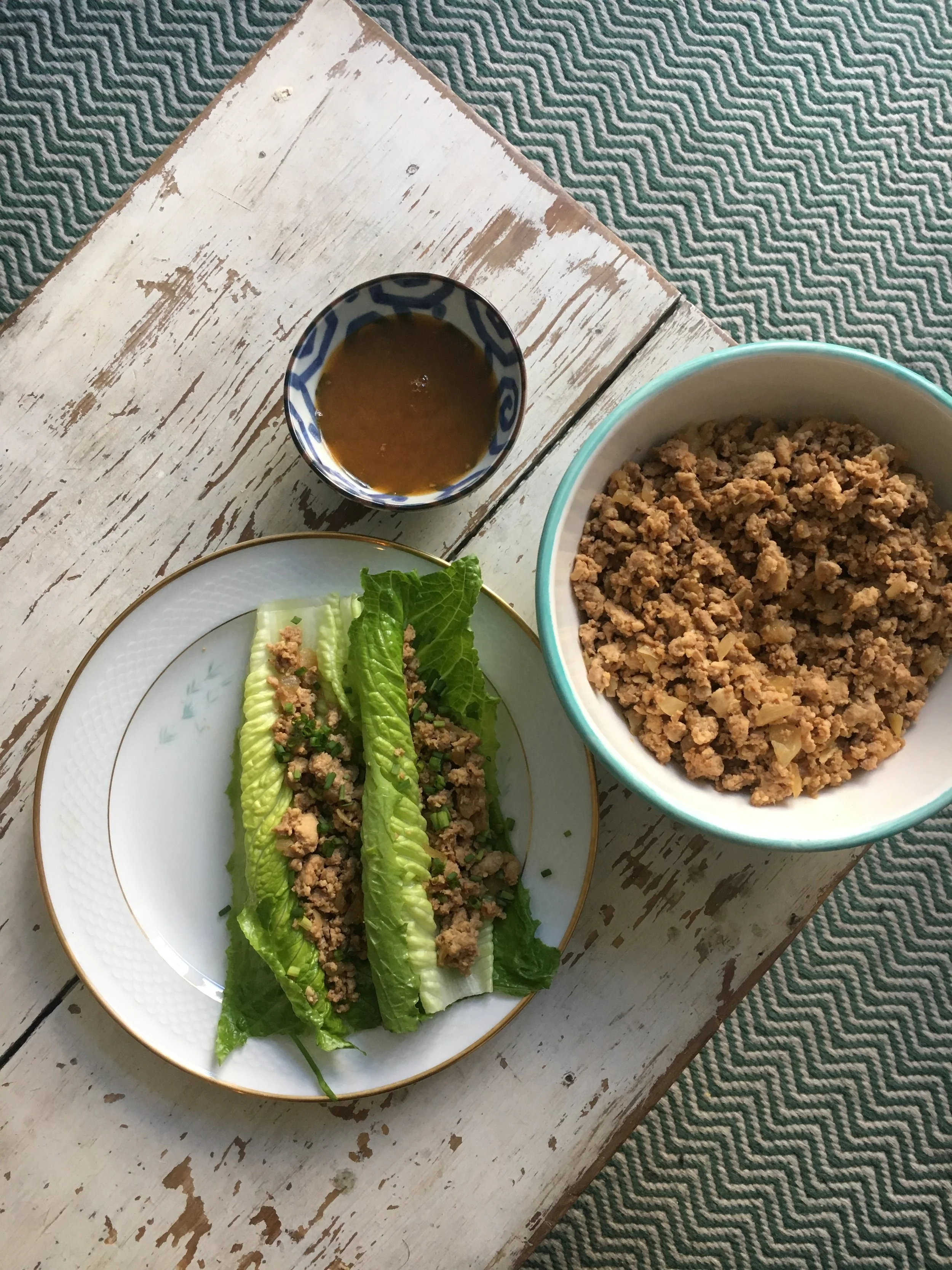 Thai Turkey Lettuce Wraps