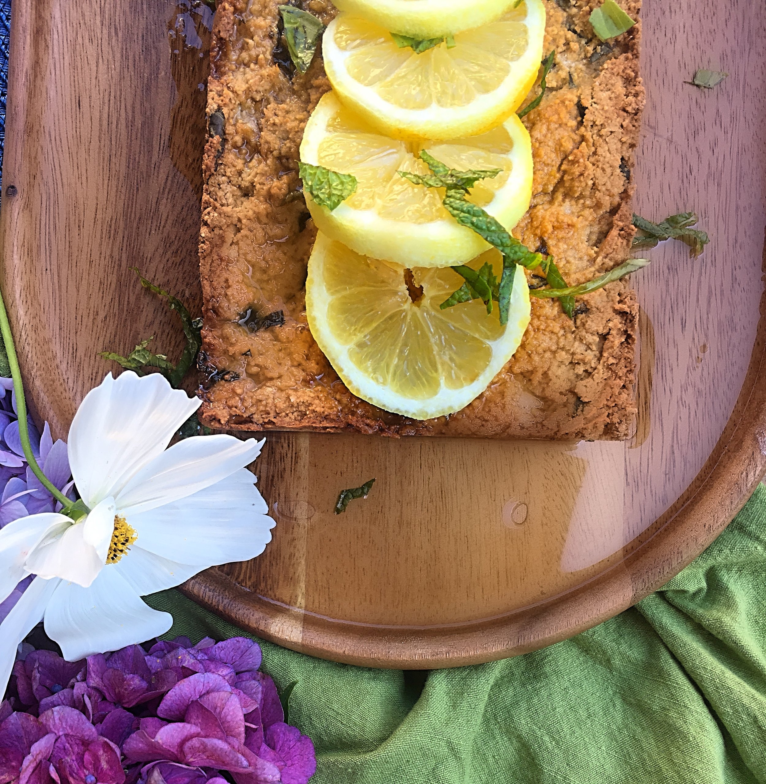 Borrowing Barefoot: Citrus Mint Poundcake