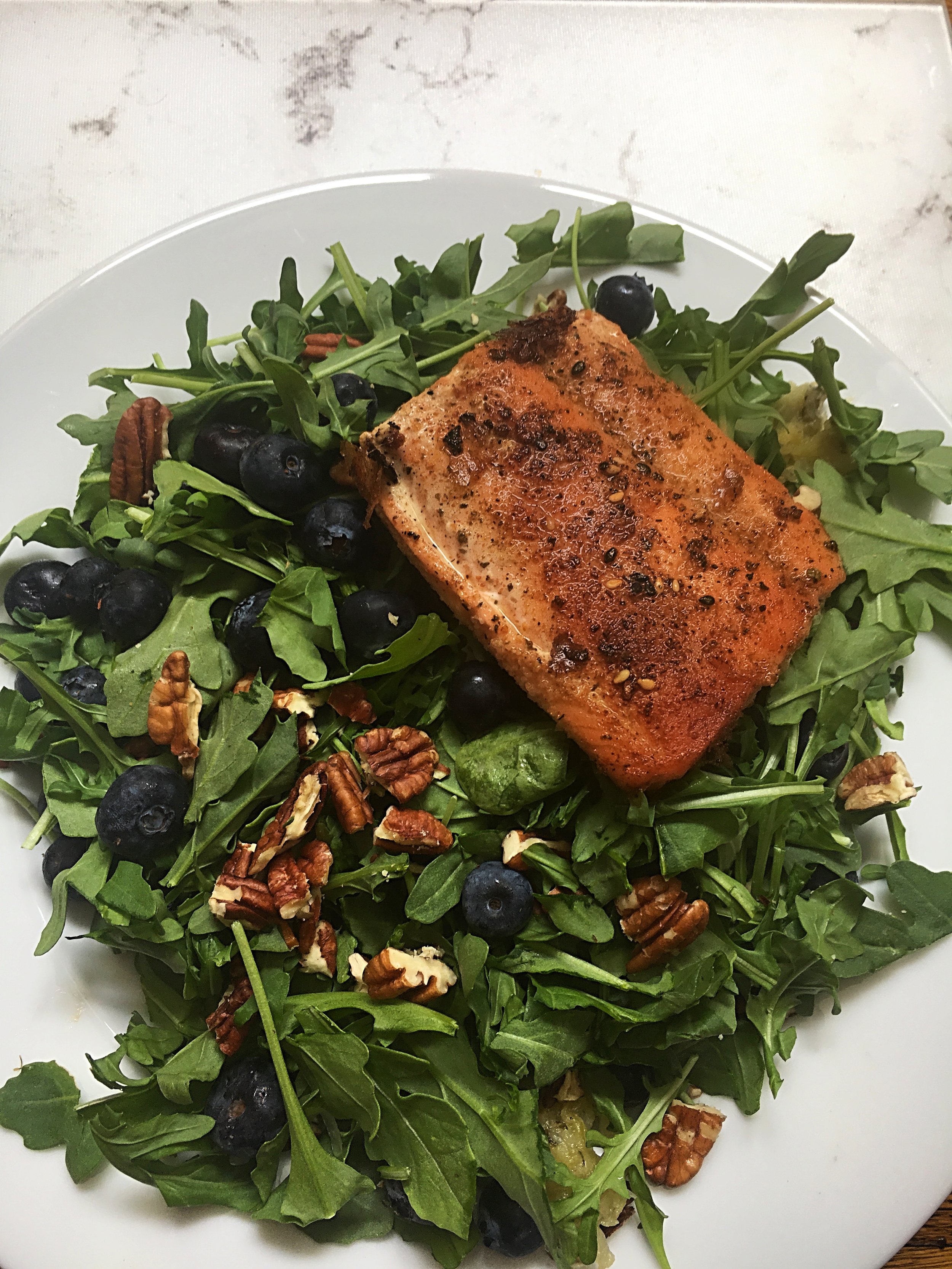 Seven Minute Salmon Salad