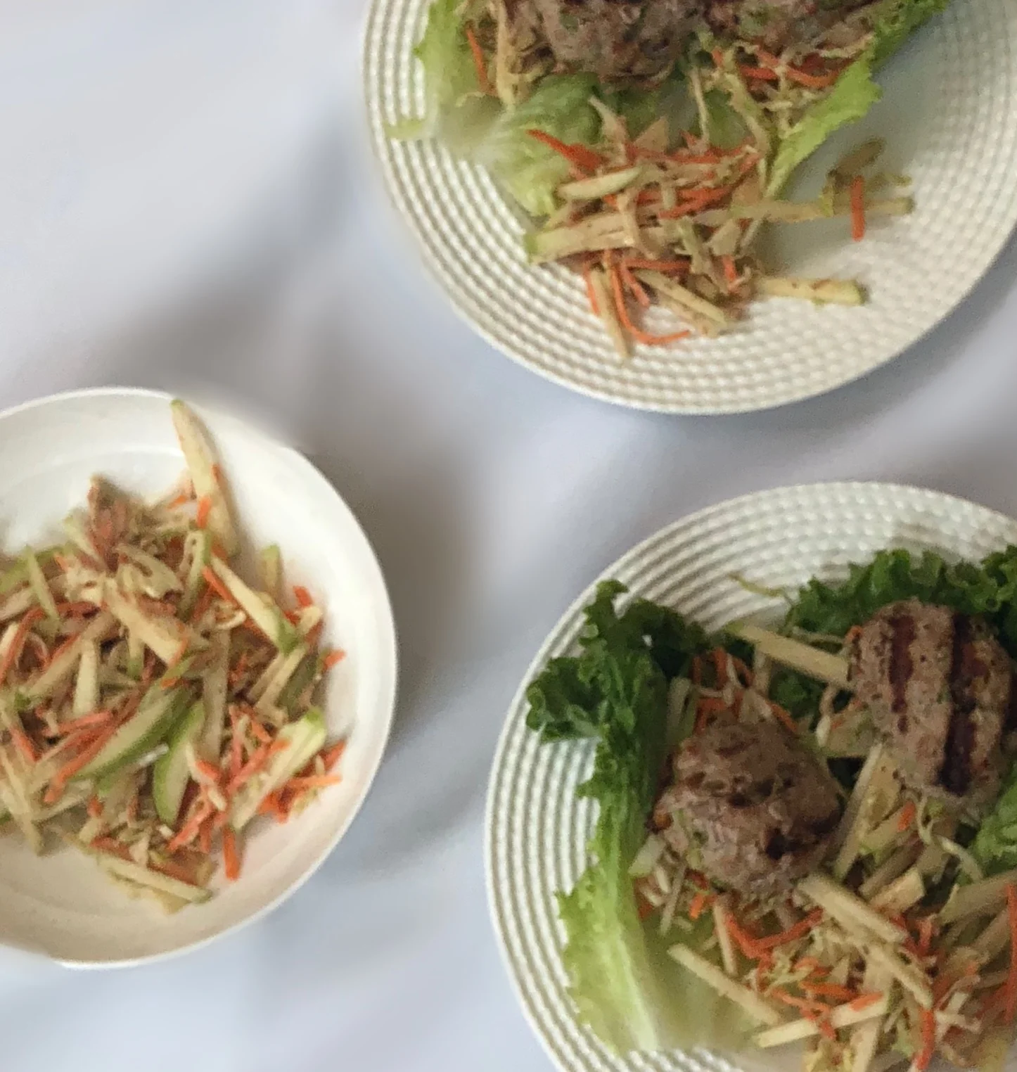 Lettuce-Wrapped Turkey Sliders with Asian Slaw