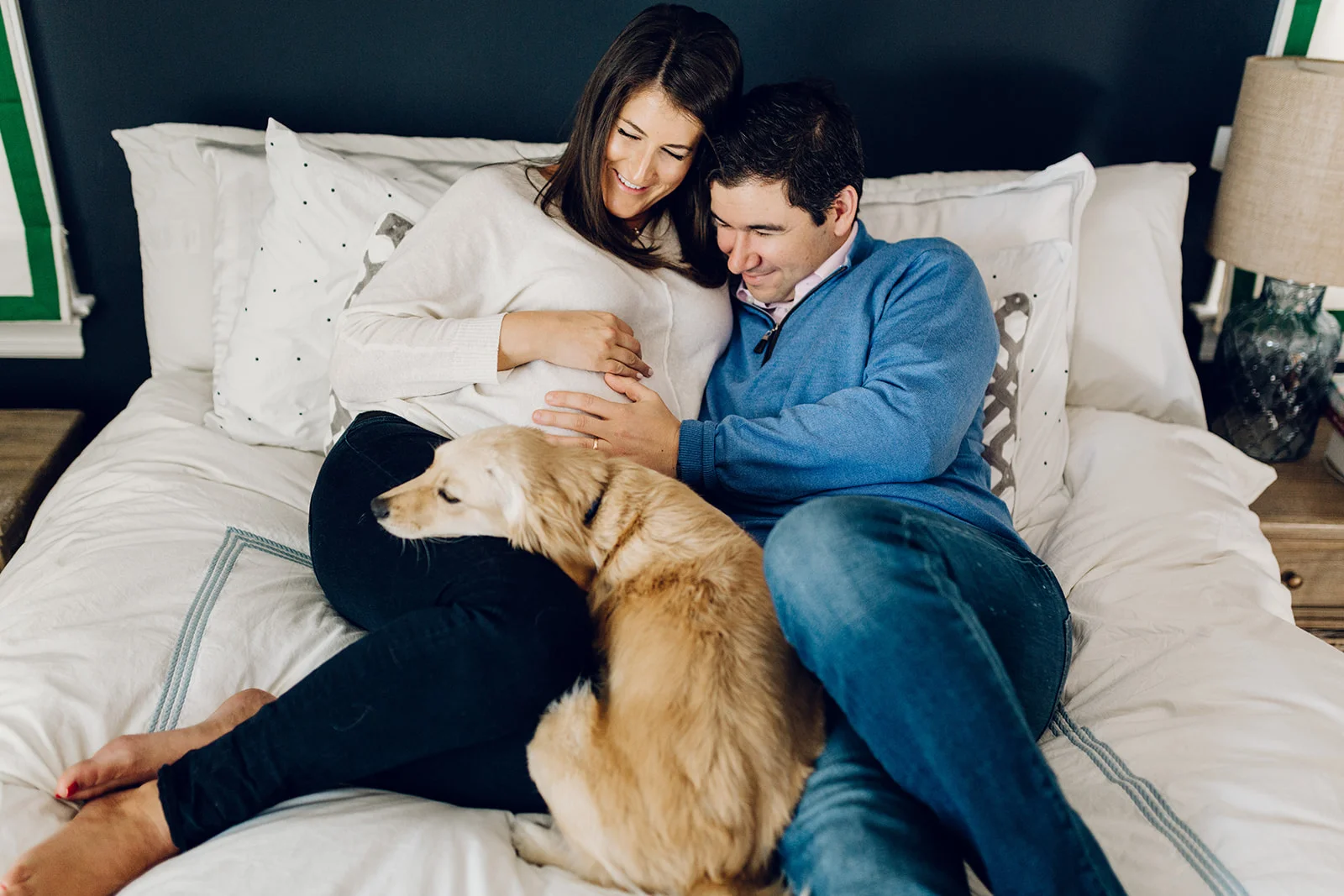 The photos in this post were taken between weeks 33 and 34 of my pregnancy by a wonderful photographer named Laura Barr. She specializes in maternity, newborn and family shoots and she was AWESOME.