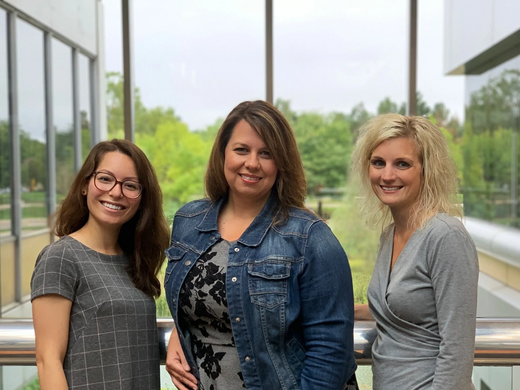 OBI Program Associate Kirsten Bonawitz, BS, and Data Managers April Richmond, BSN, RN & Sarah Evilsizer, BSN, RN