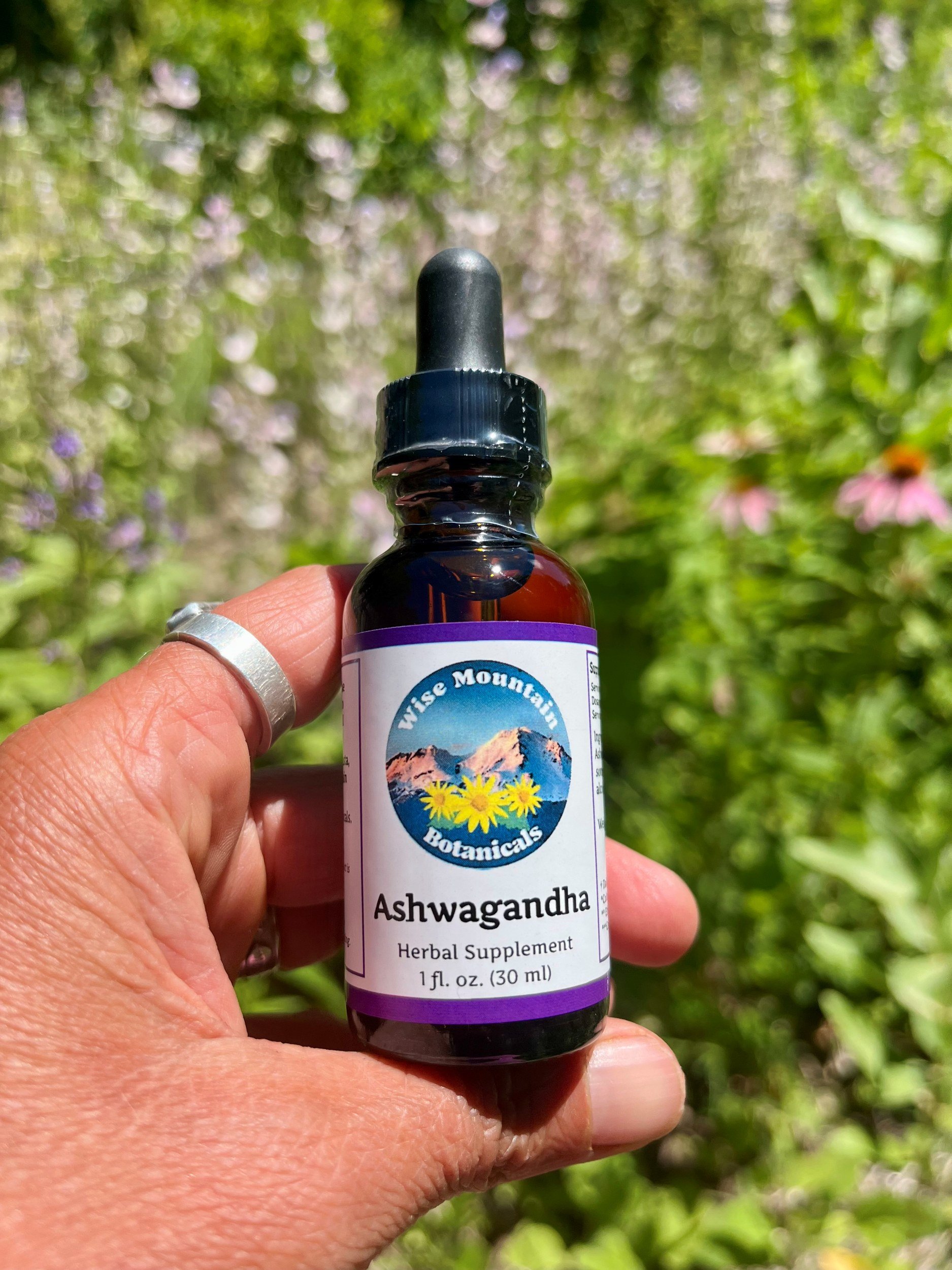 Ashwagandha Tincture (Withania somnifera)- Fresh plant extract *Grown on our micro farm in Mount Shasta, California*
