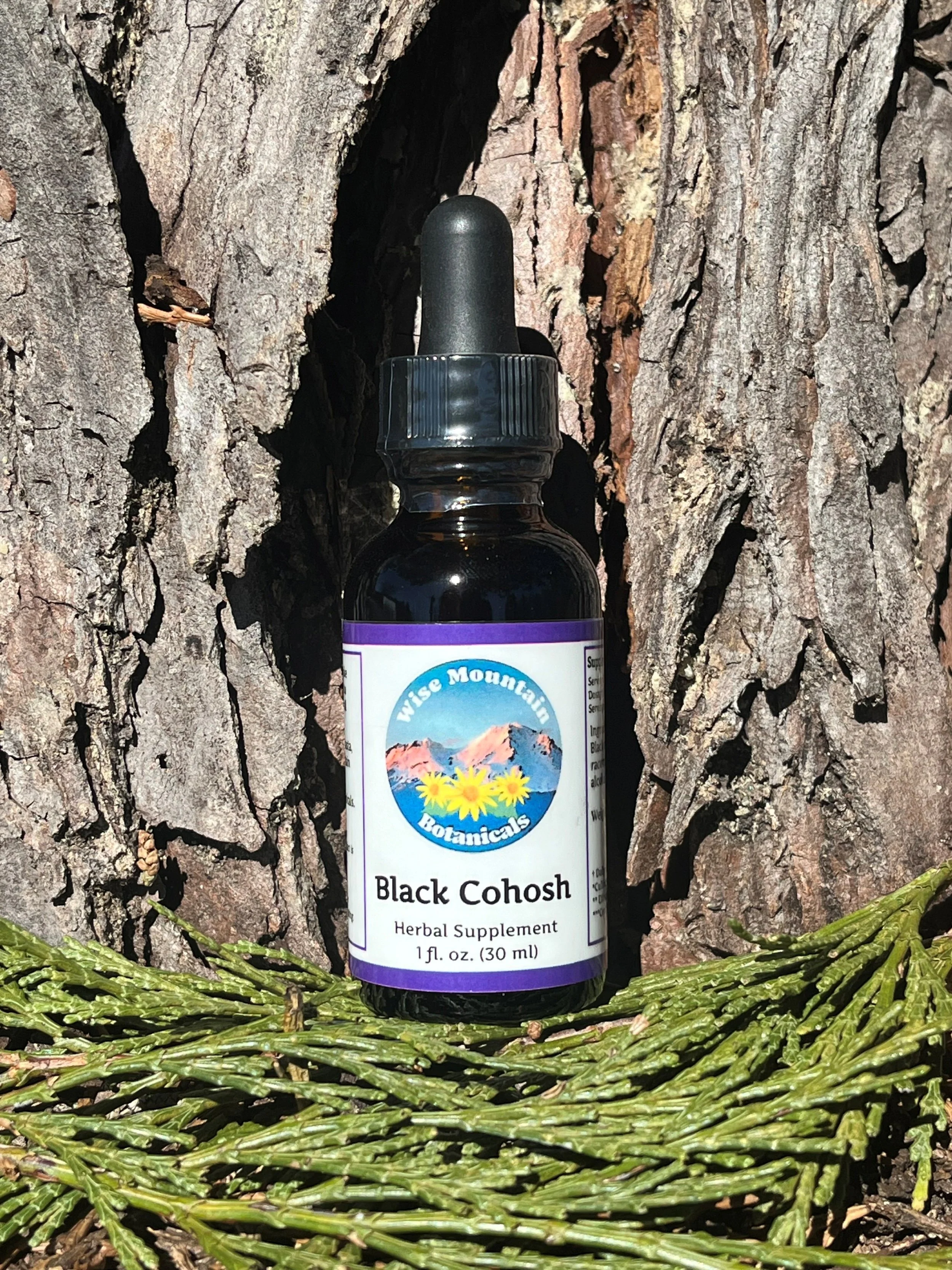 Black Cohosh Tincture (Actaea racemosa)- Fresh plant extract *Grown on our micro farm in Mount Shasta, California*