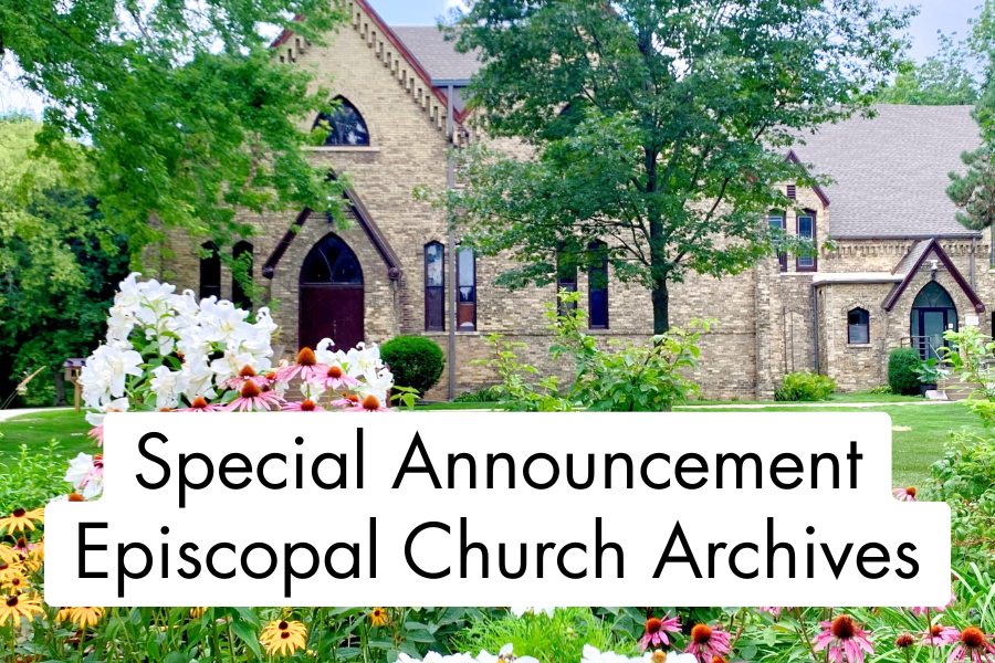 Special Announcement Episcopal Church Archives