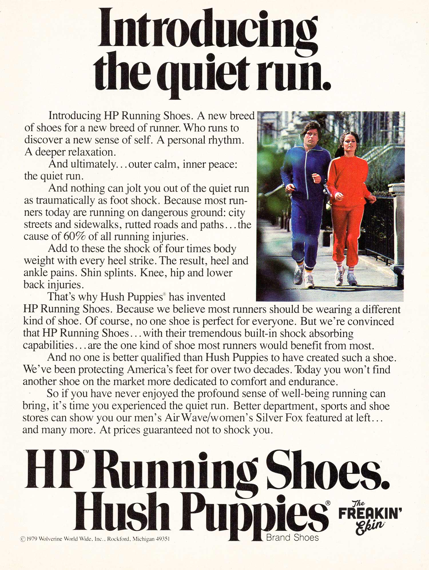 Hush Puppies 1979 vintage running shoe ad @ The Freakin Ekin
