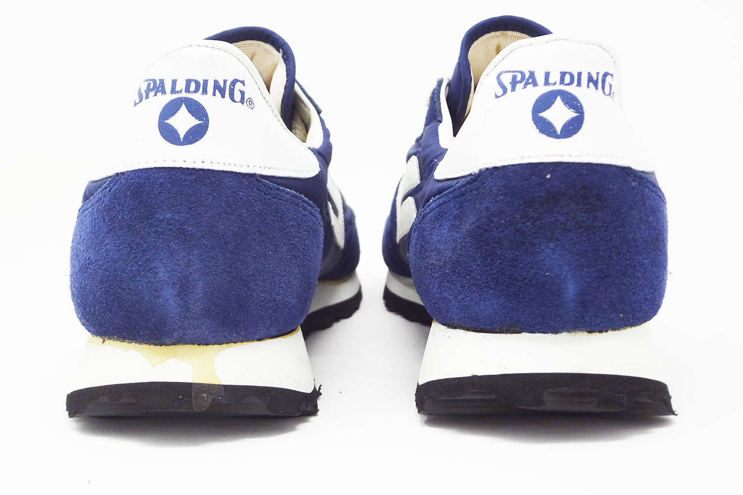 Old school 1970s 1980s Spalding vintage runners rear @ The Deffest