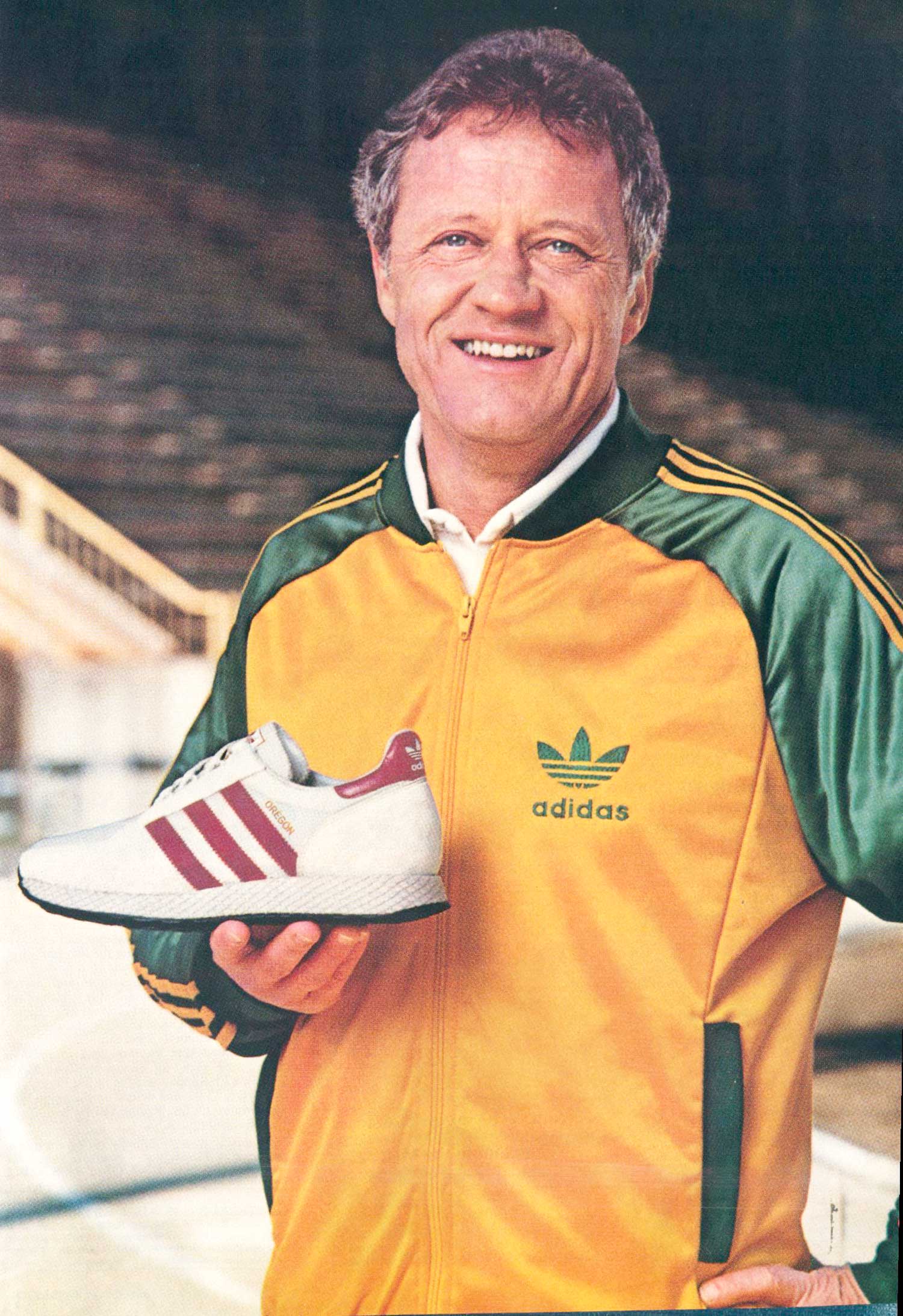 adidas 1982 Oregon Bill Dellinger vintage sneaker ad @ The Deffest
