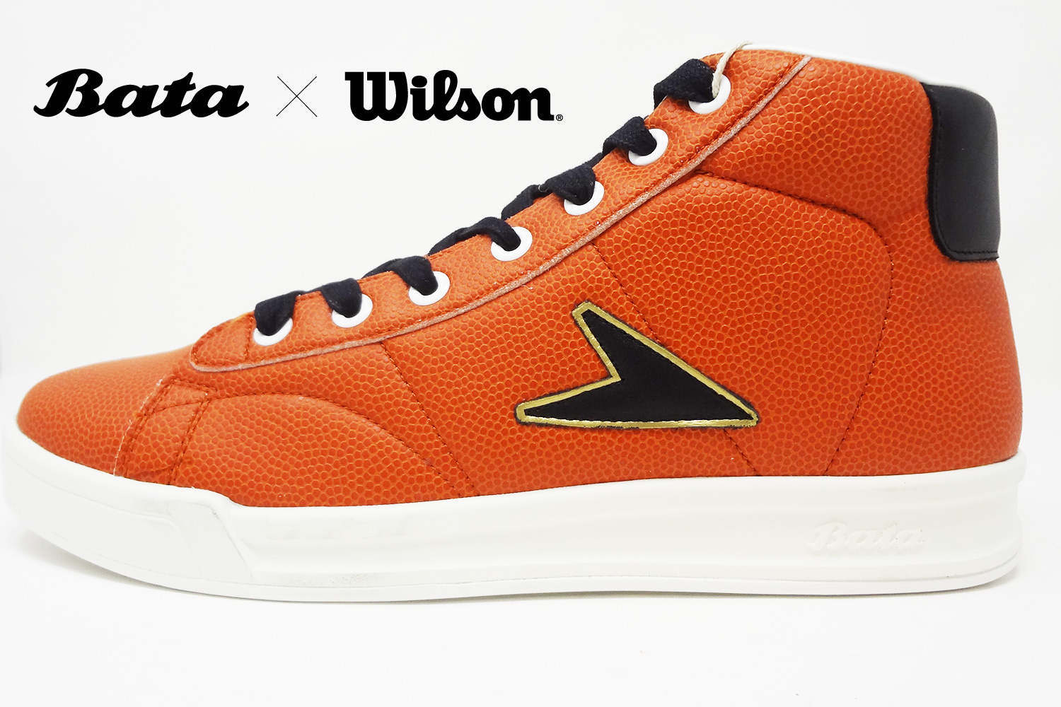 Bata x Wilson John Wooden sneaker giveaway side profile @ The Deffest