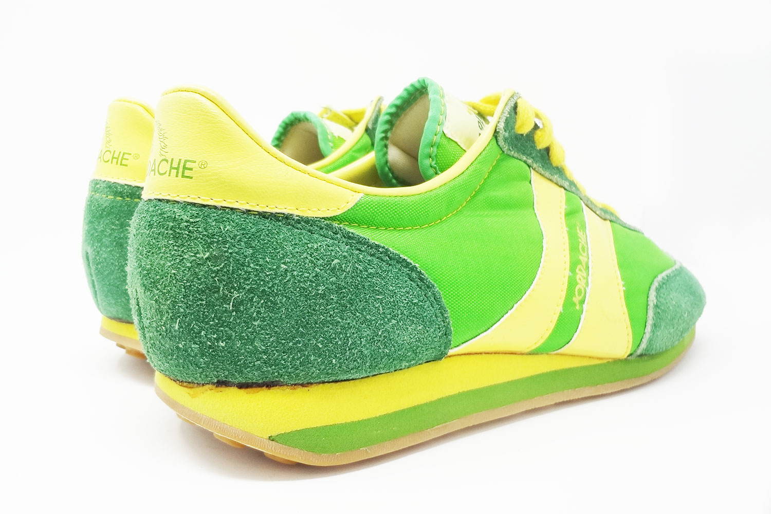 Obscure Jordache green and yellow vintage sneakers @ The Deffest