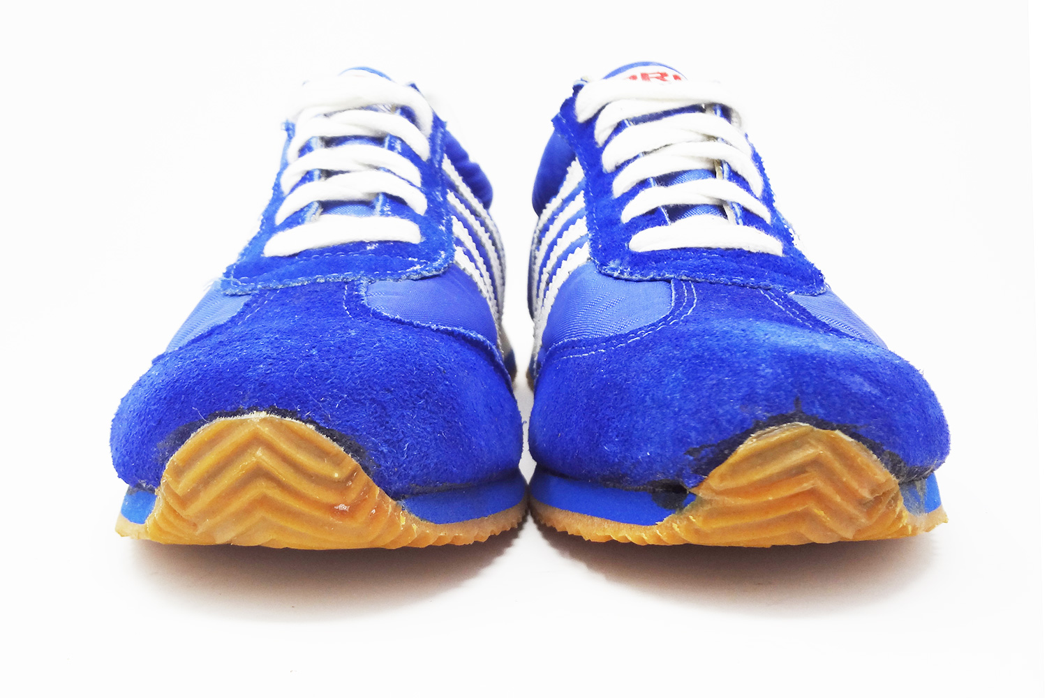 Vintage blue 70s Pro Training sneakers front view @ The Deffest