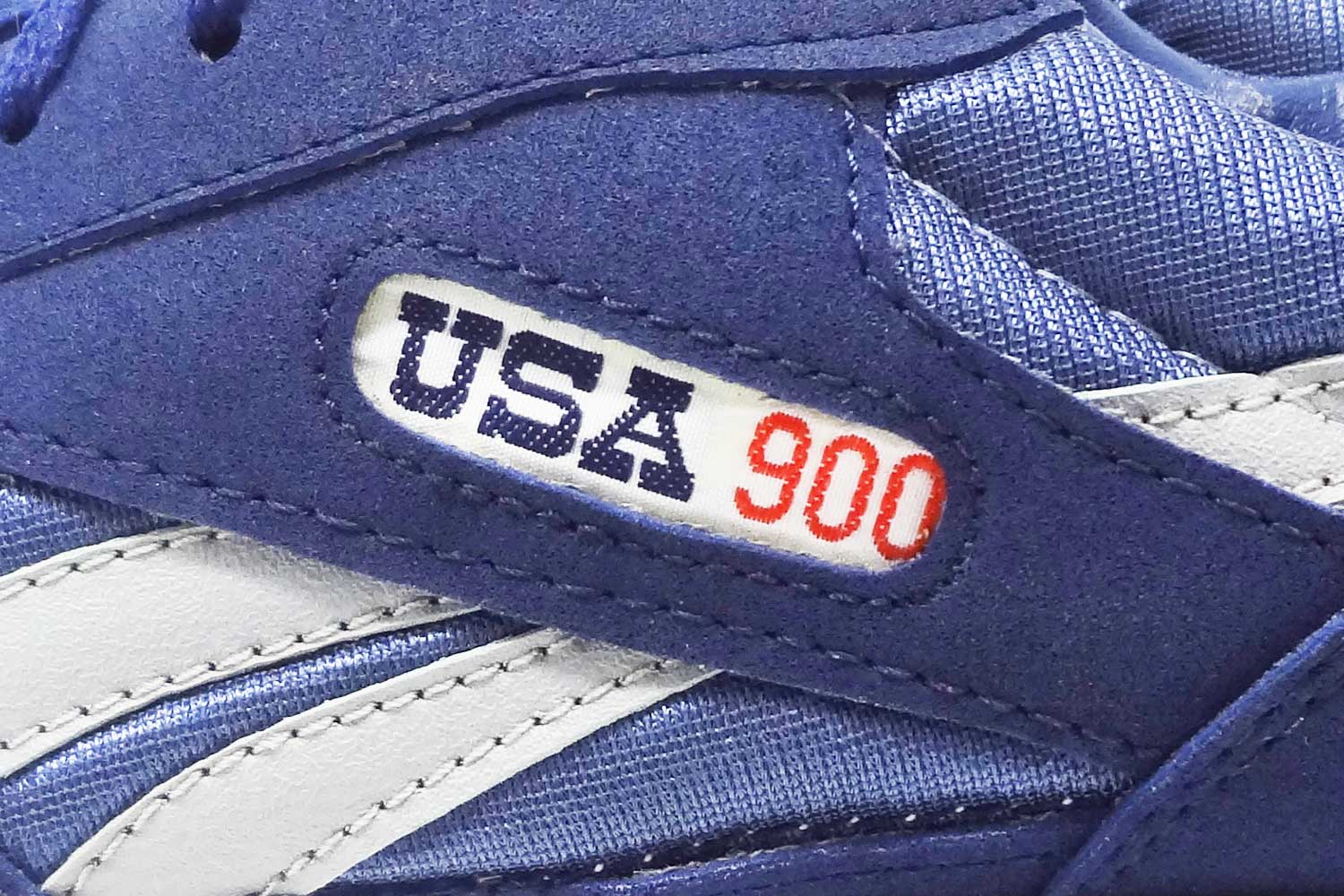 80s vintage USA 900 sneakers logo detail @ The Deffest