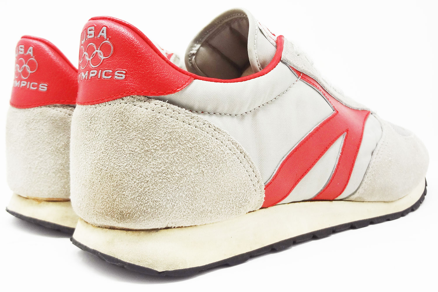 Old school 1980s JCP USA Olympics vintage sneakers rear @ The Deffest