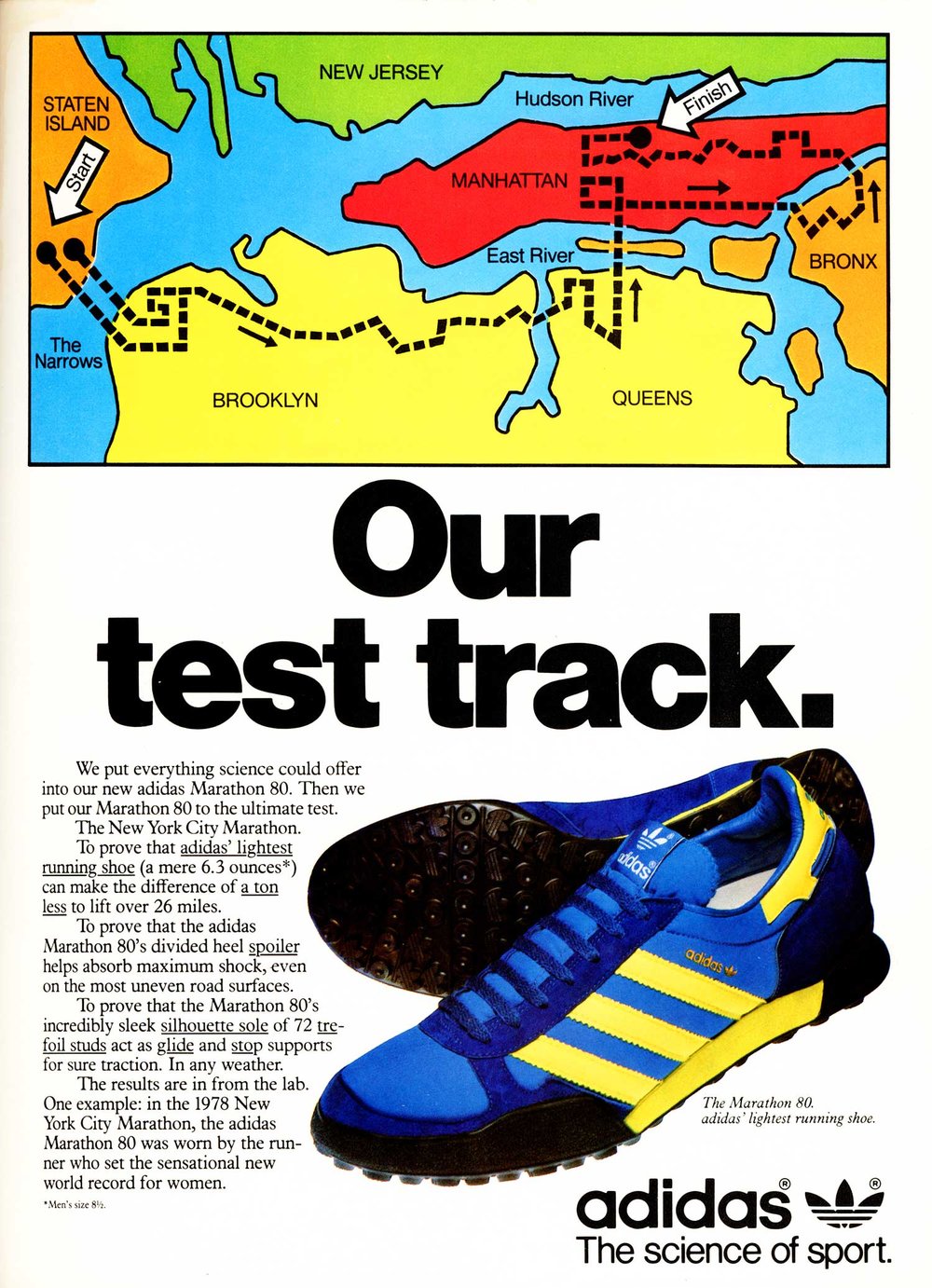 Deffest®. A vintage and retro sneaker blog. — adidas Marathon 80 vintage sneaker ad