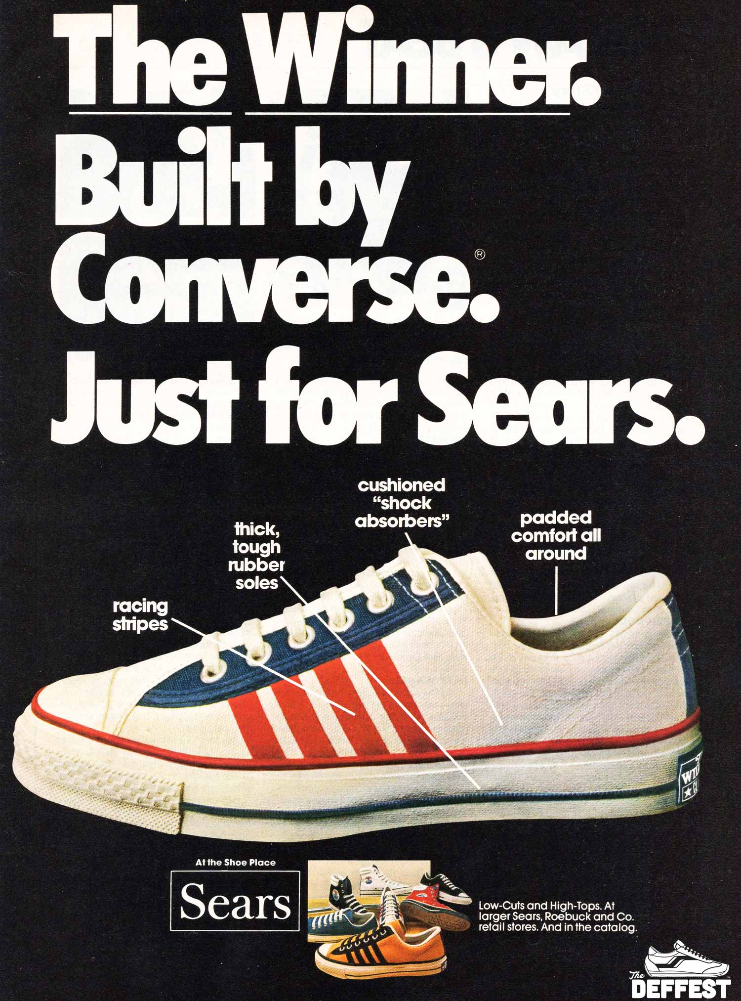 The Deffest®. A vintage and retro sneaker blog. — Sears The Winner 1974  vintage sneaker ad