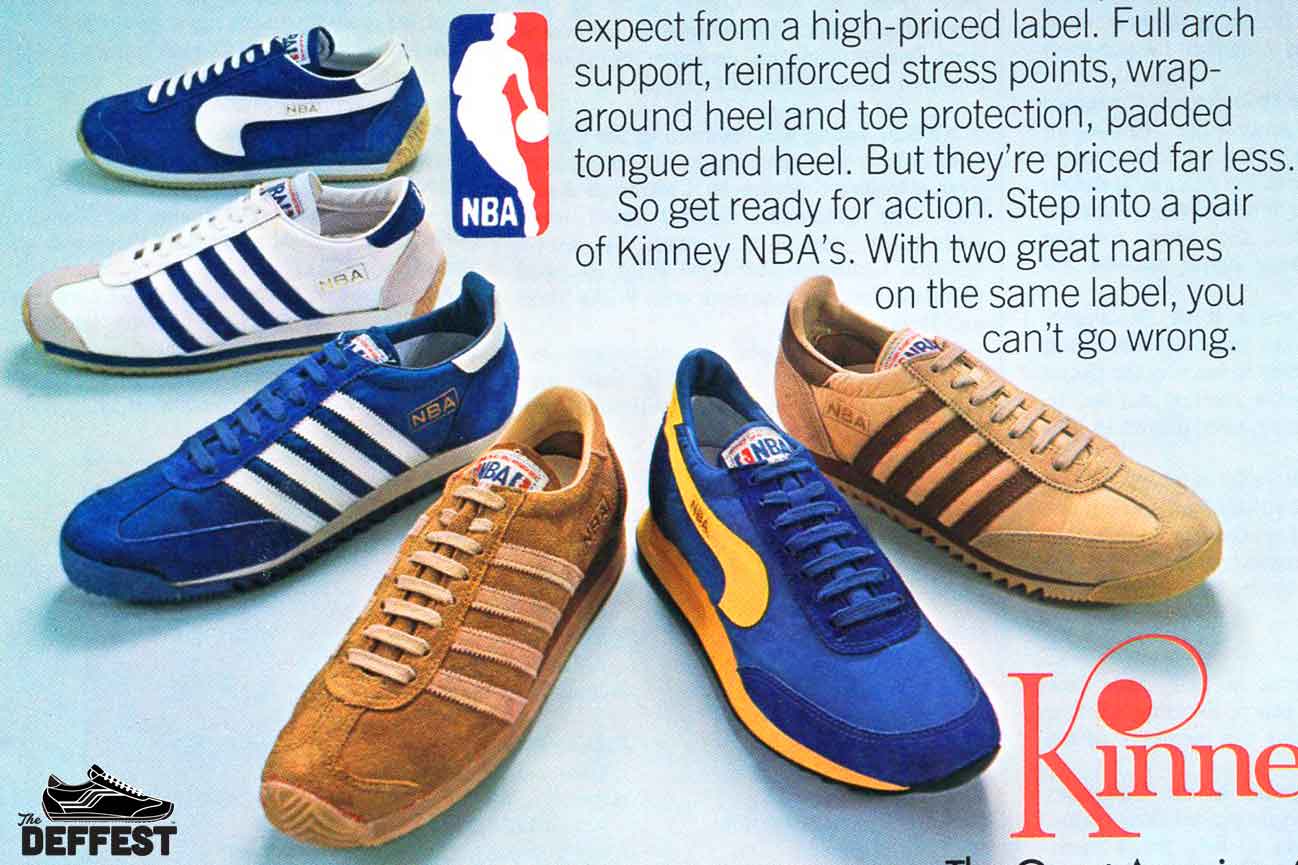 Kinney NBA upside down swoosh sneakers detail @ The Deffest