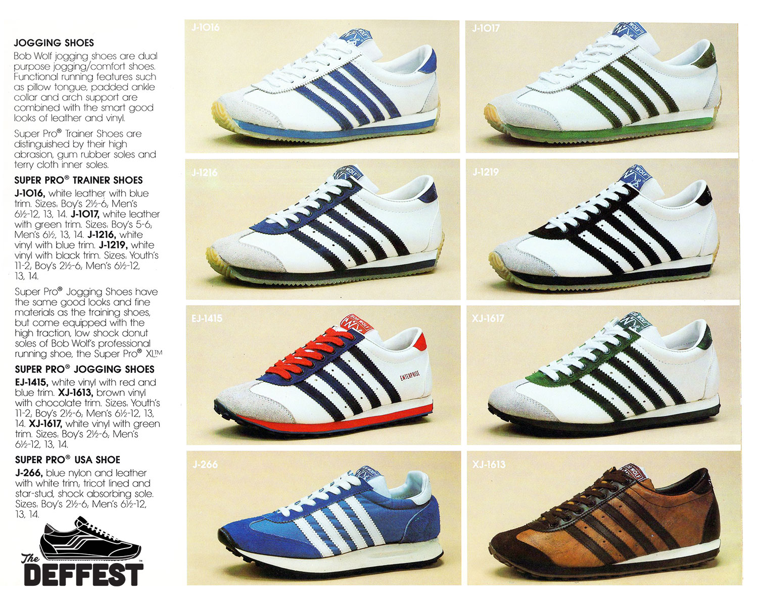 Bob Wolf 1978 - 1979 vintage sneakers catalog @ The Deffest
