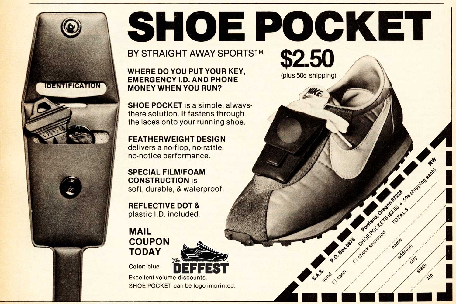 The Deffest®. A vintage and retro sneaker blog. — Vintage shoe pocket Nike  waffle ad from 1979
