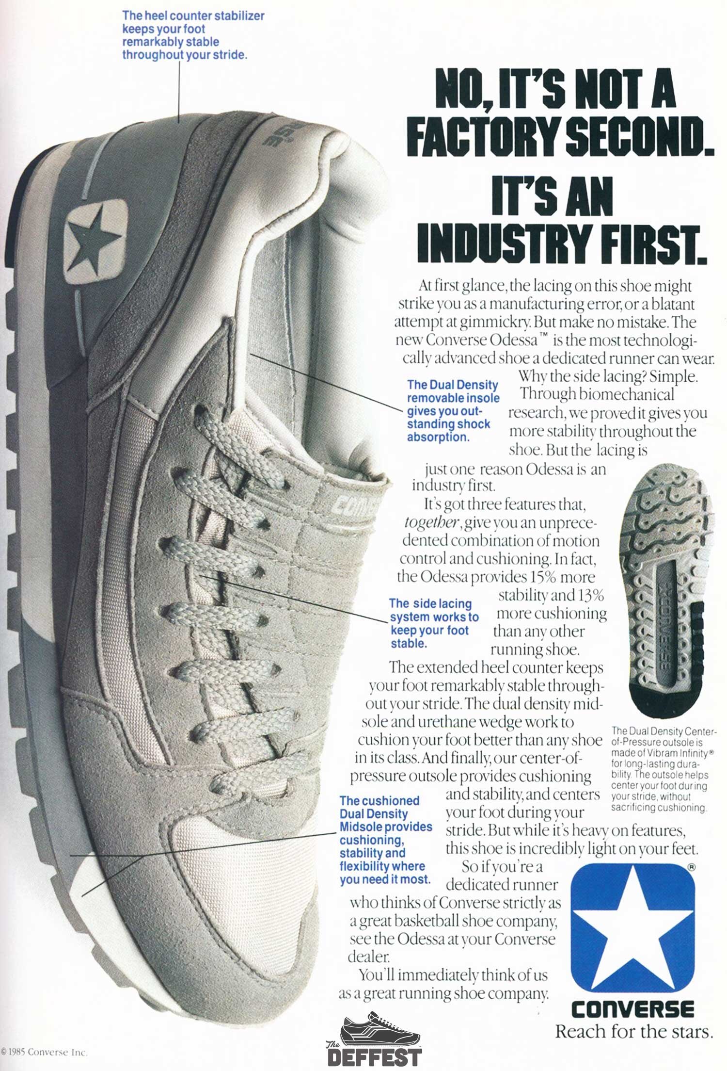 Converse Odessa 1985 vintage sneaker ad @ The Deffest