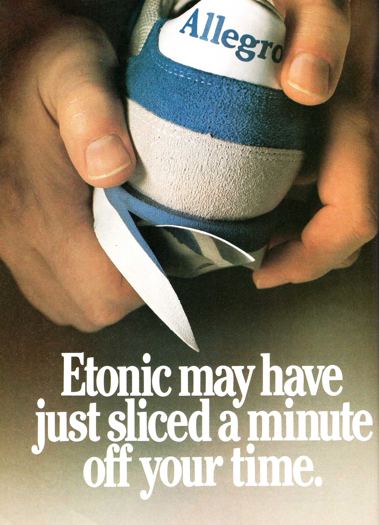 Etonic Allegro 1984 vintage sneaker ad @ The Deffest