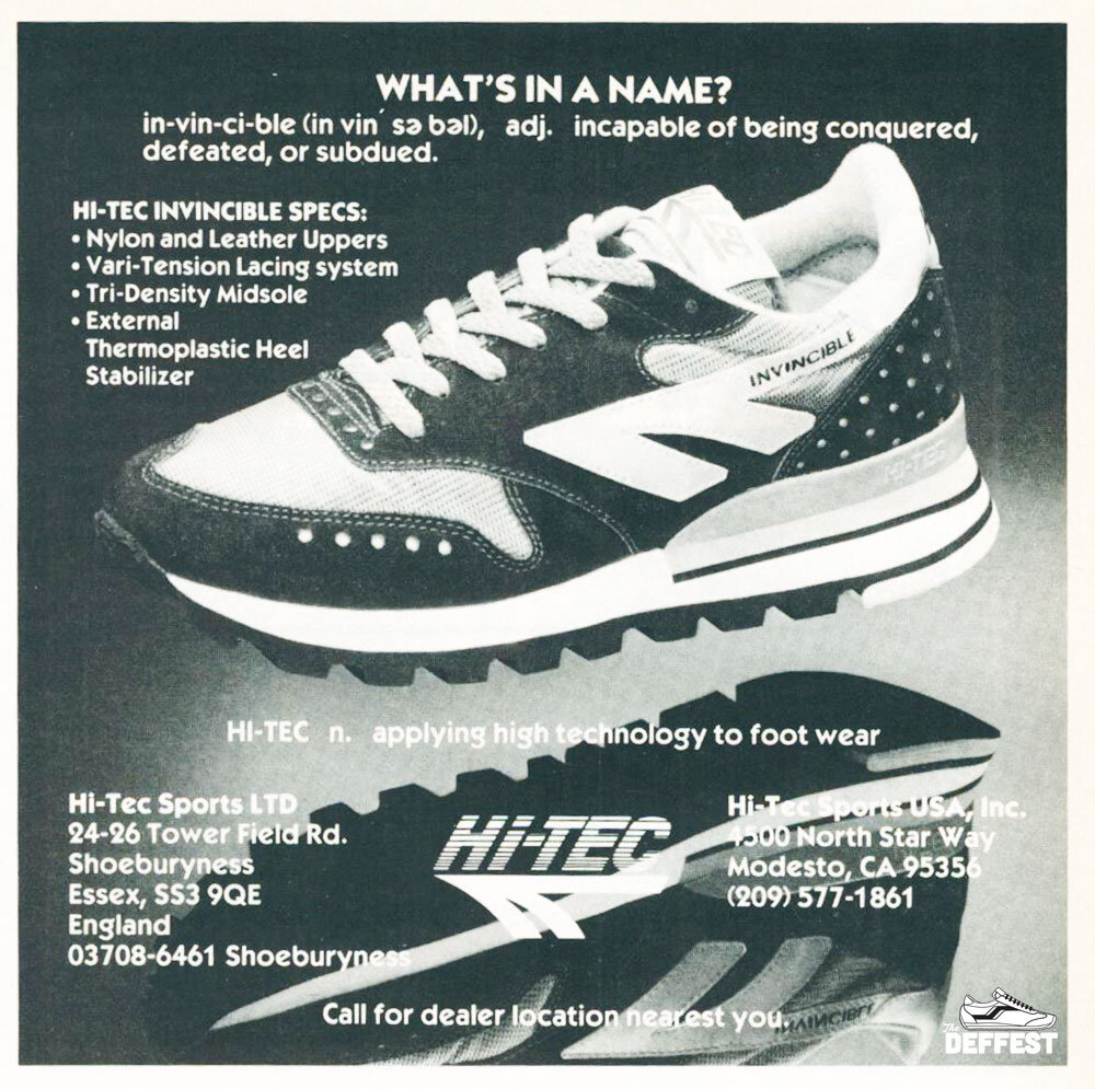 Vochtigheid Catena Sentimenteel hi-tec running shoes — The Deffest®. A vintage and retro sneaker blog. —  Vintage Ads
