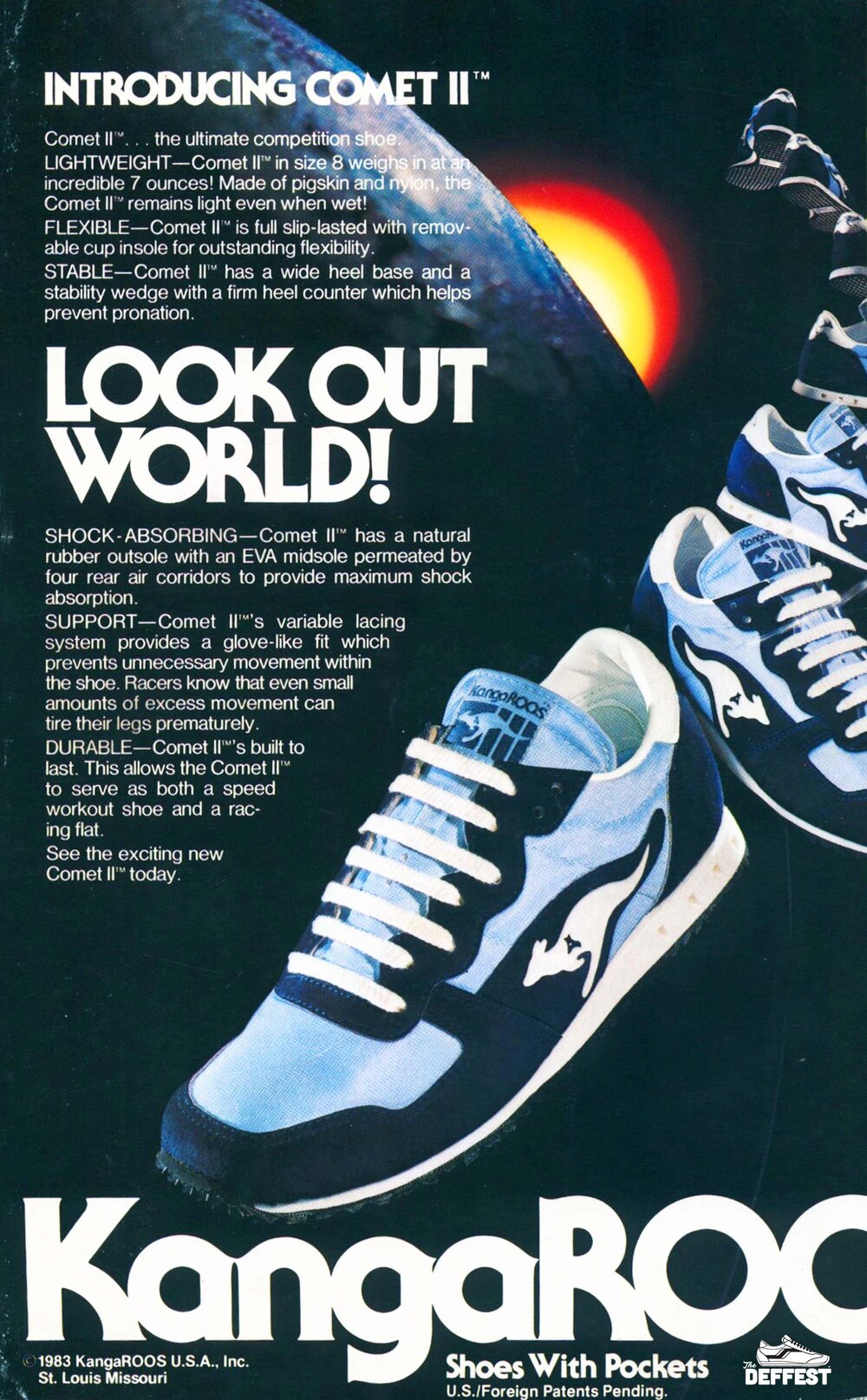 Kangaroos sneakers — The Deffest®. A vintage and retro sneaker — Vintage Ads