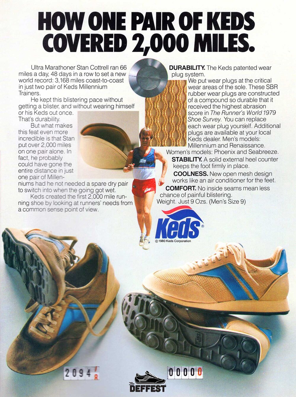 bovenstaand voering slachtoffers The Deffest®. A vintage and retro sneaker blog. — Keds 1981 vintage  'Milleniums' sneaker ad