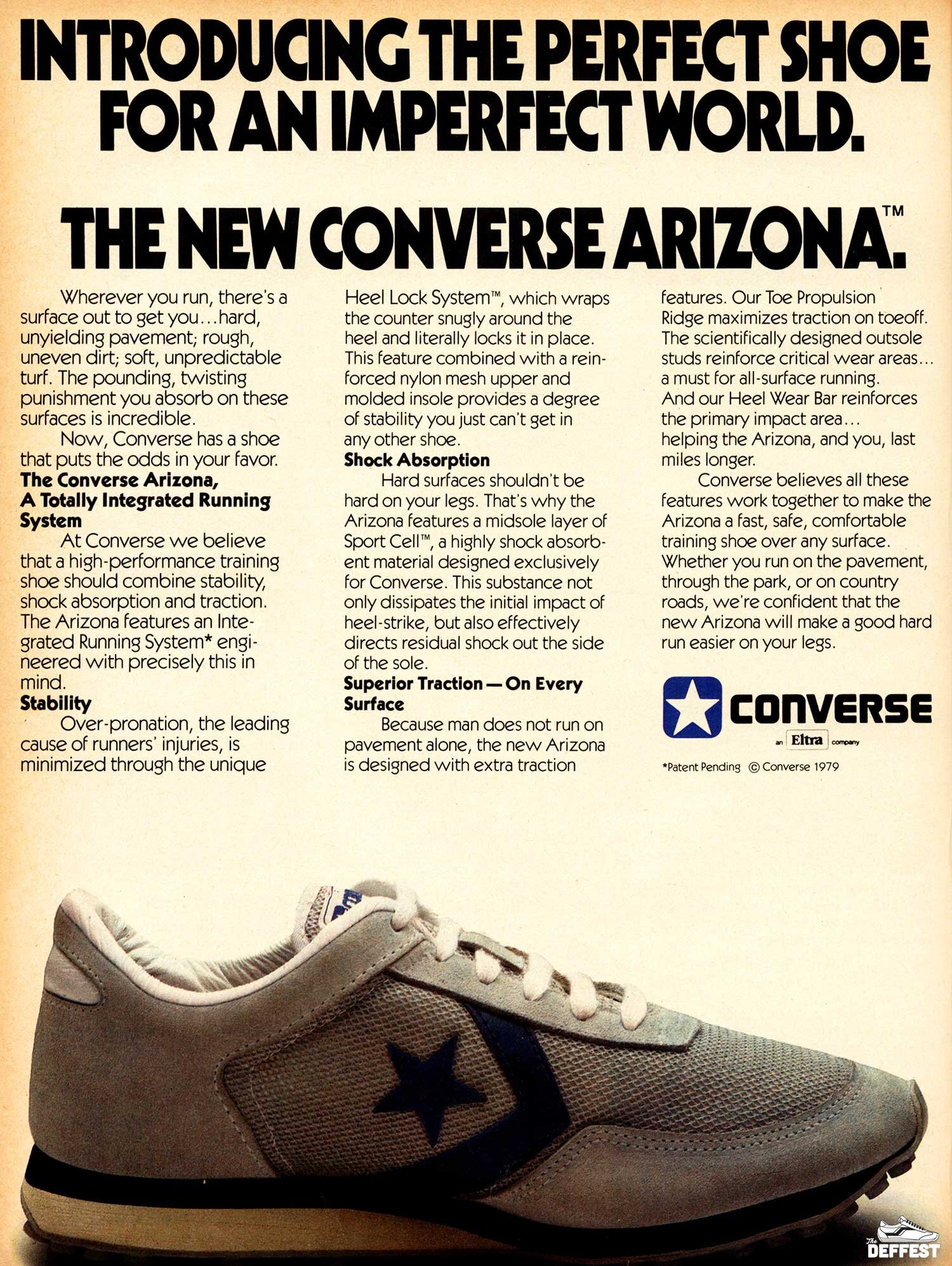 Initially Comparison accept The Deffest®. A vintage and retro sneaker blog. — Vintage Converse Arizona  sneaker ad from 1980