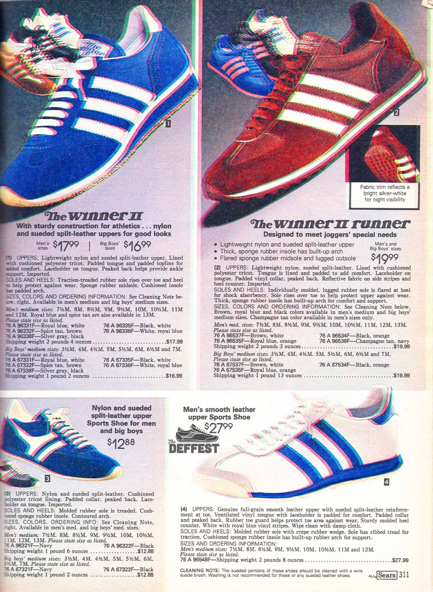 Sears "The Winner" 1981 vintage sneaker catalog @ The Deffest