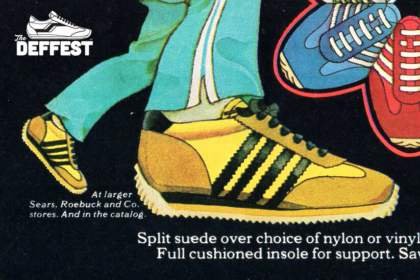 Sears The Winner 1977 vintage sneaker advertisement detail @ The Deffest