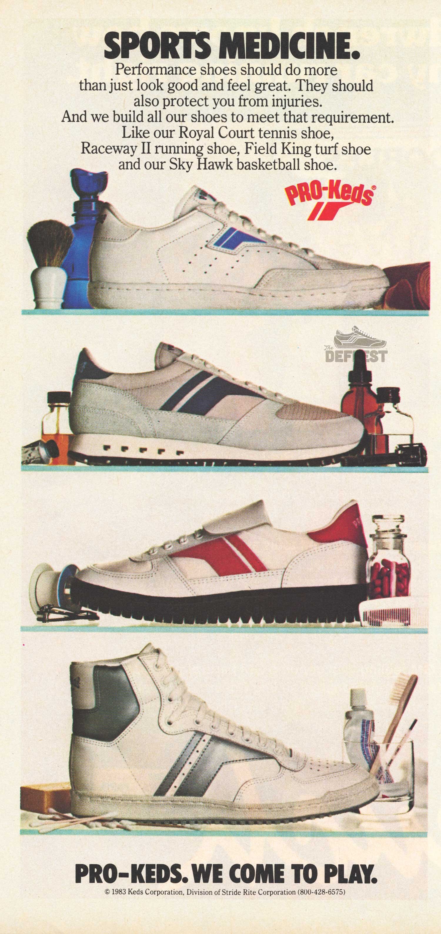 Pro-Keds shoes — Deffest®. A vintage and retro sneaker blog. — Vintage Ads