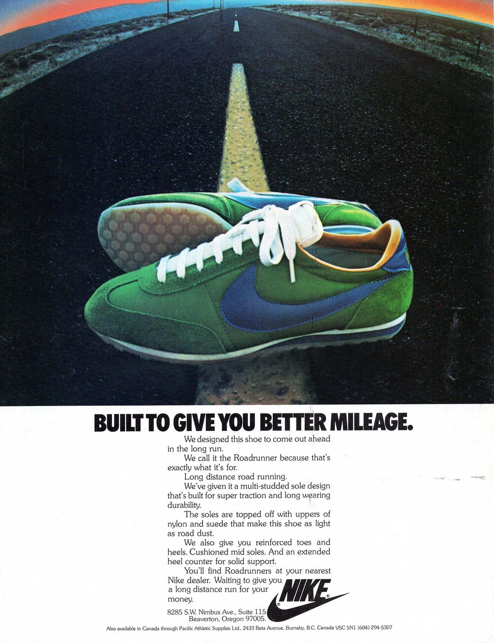 Cap Crueldad Ordenanza del gobierno Nike roadrunner — The Deffest®. A vintage and retro sneaker blog. — Vintage  Ads