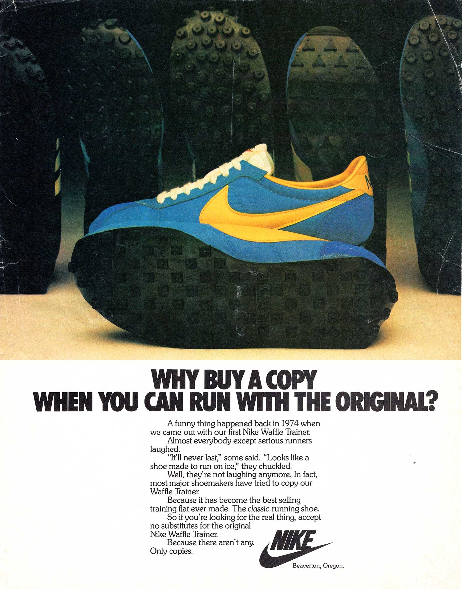 técnico Red circulación The Deffest®. A vintage and retro sneaker blog. — Nike Waffle Trainer 1979  vintage sneaker ad