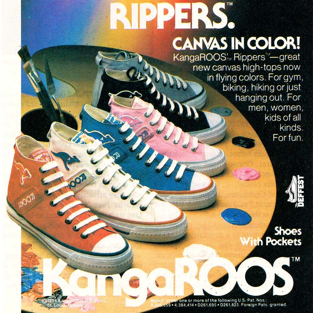 Kangaroos sneaker — The Deffest®. A vintage and retro sneaker blog. — Vintage Ads