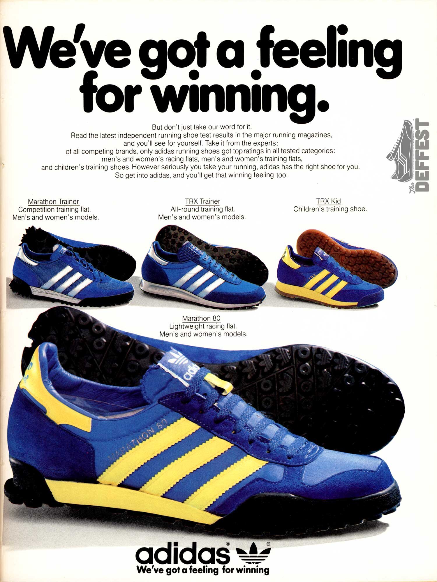 adidas marathon 80 — The Deffest®. A vintage and blog. Vintage Ads