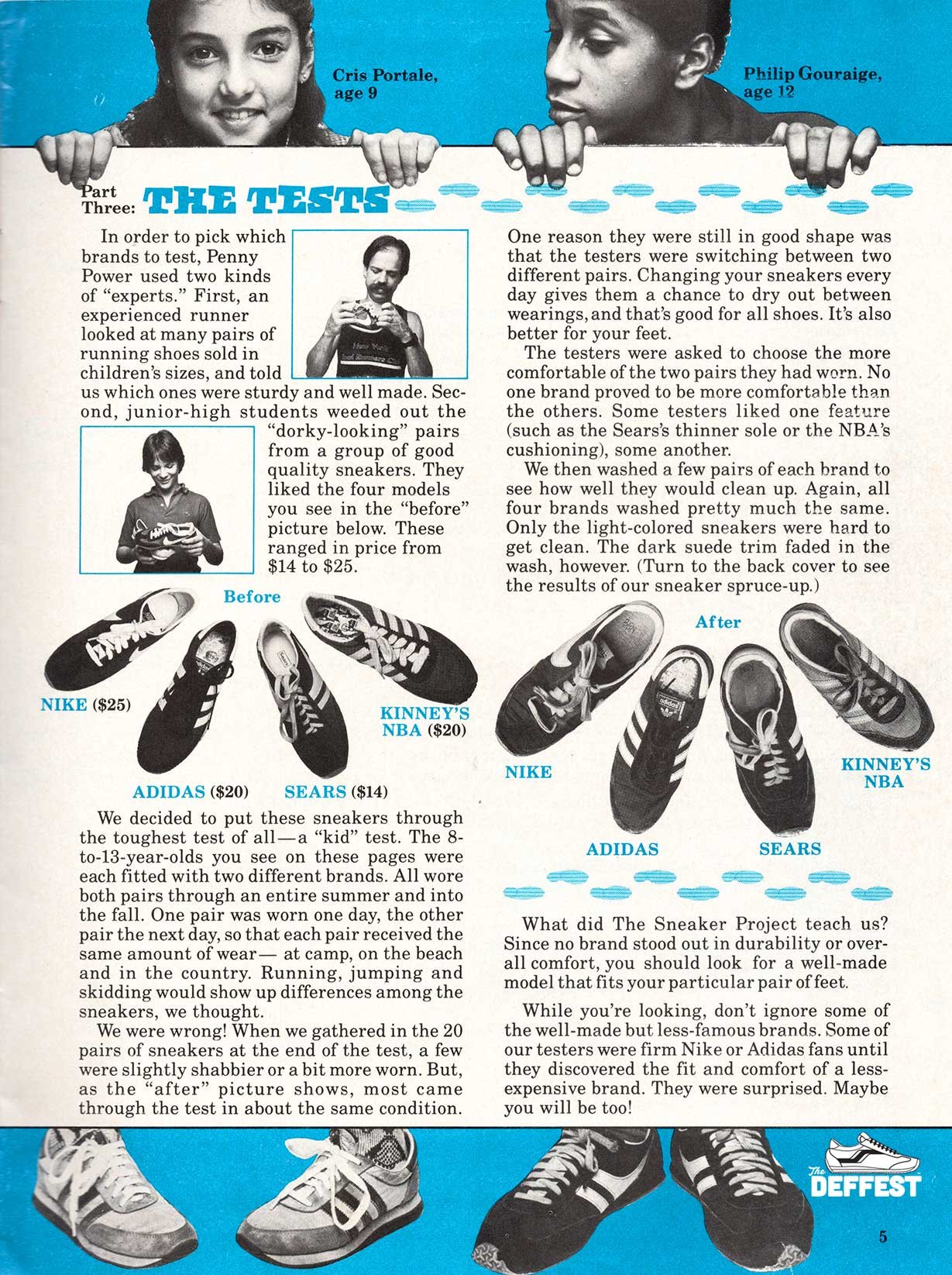 Penny Power Vintage April-May 1983 Consumer Reports 1983 Sneaker Testing magazine