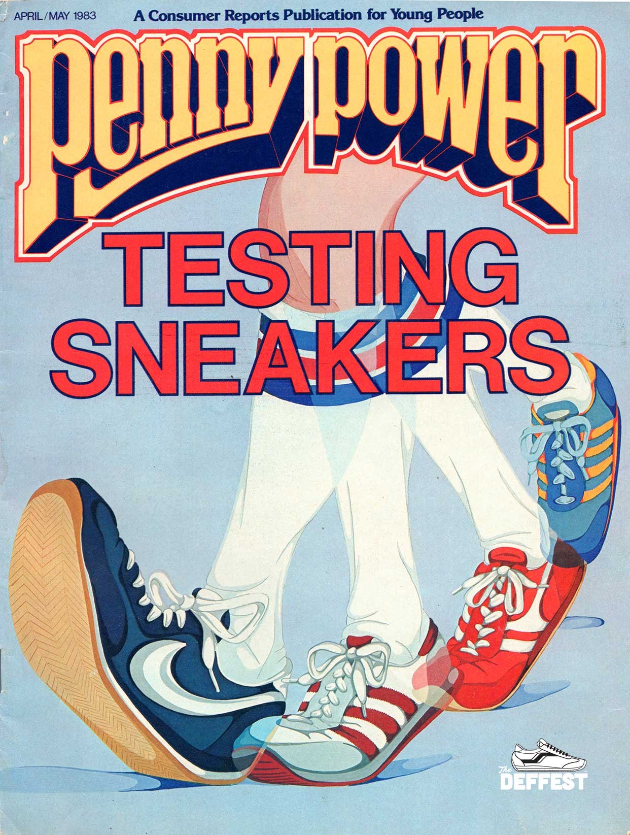 Penny Power Vintage April-May 1983 Consumer Reports 1980s Sneaker Testing magazine