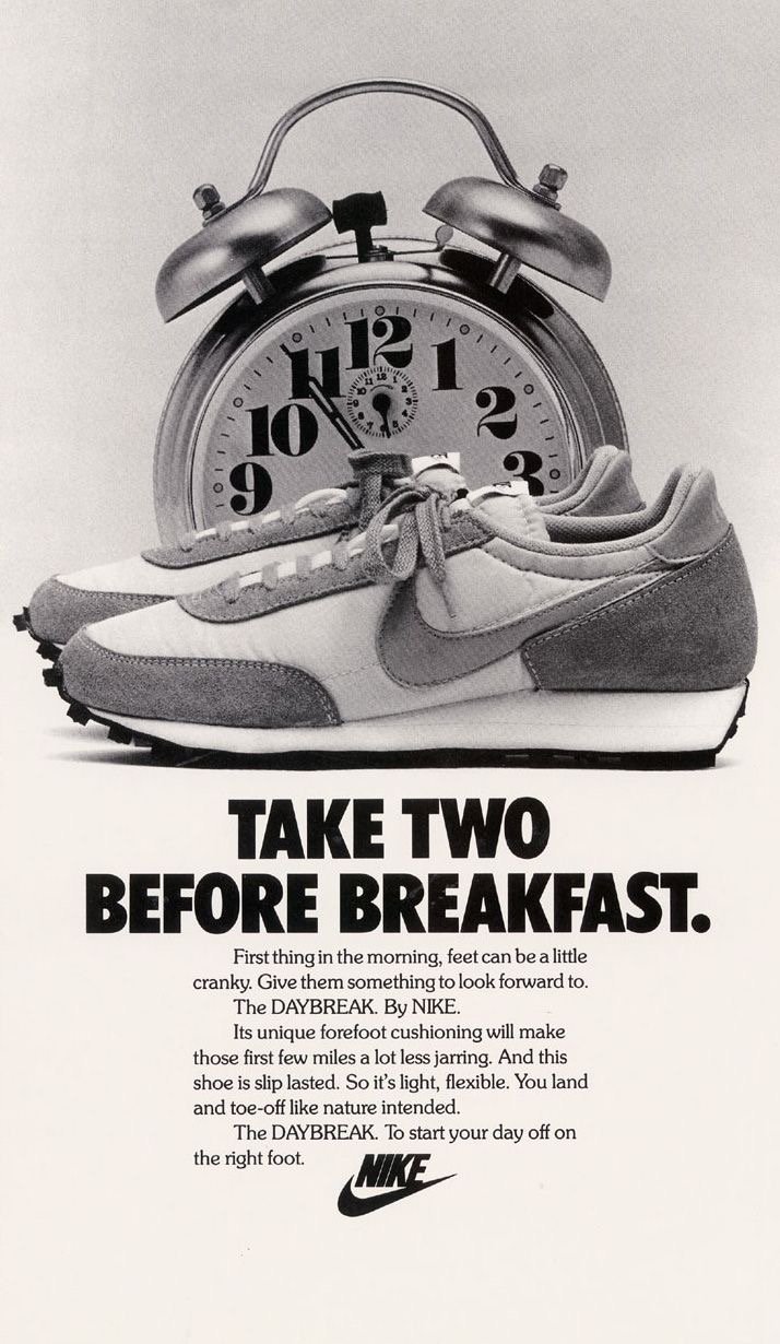 Nike Daybreak 1980 vintage sneaker ad