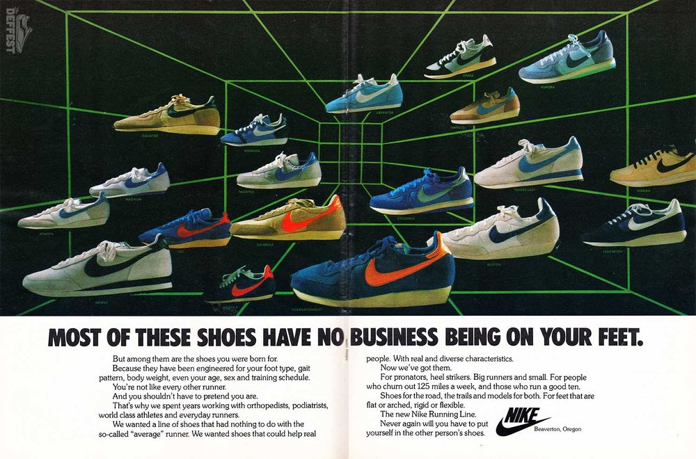 Nike 1980's — The A vintage and retro sneaker blog. — Ads
