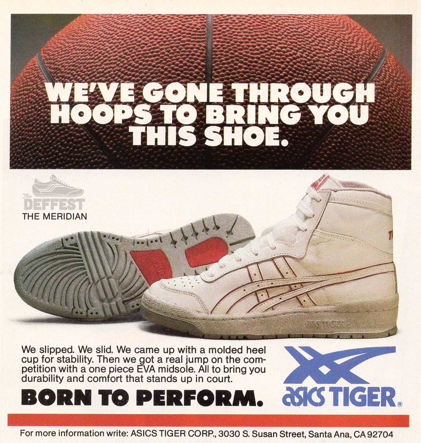 medida vulgar sombrero The Deffest®. A vintage and retro sneaker blog. — Hoop Stars: Asics Tiger  The Meridian 1986 Vintage High Top Shoes Basketball Sneakers