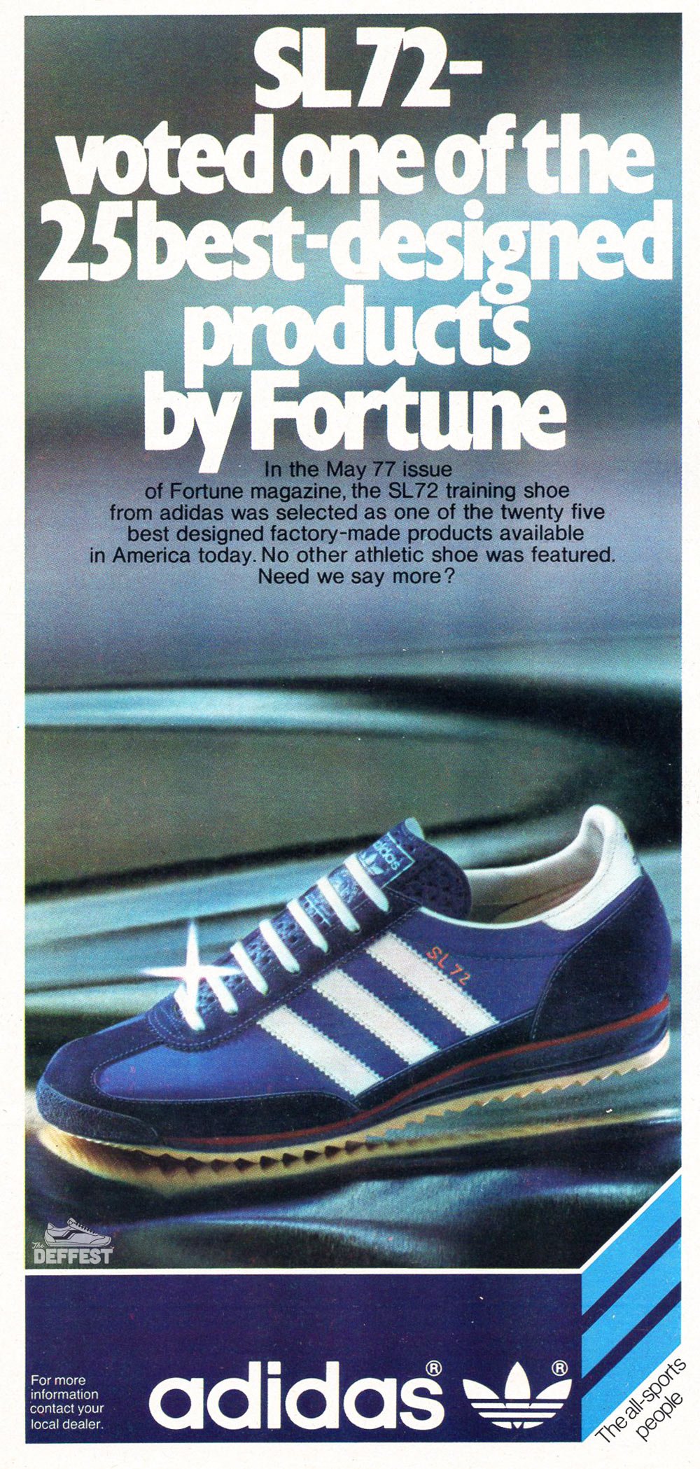 material comprender delicado adidas sl72 — The Deffest®. A vintage and retro sneaker blog. — Vintage Ads