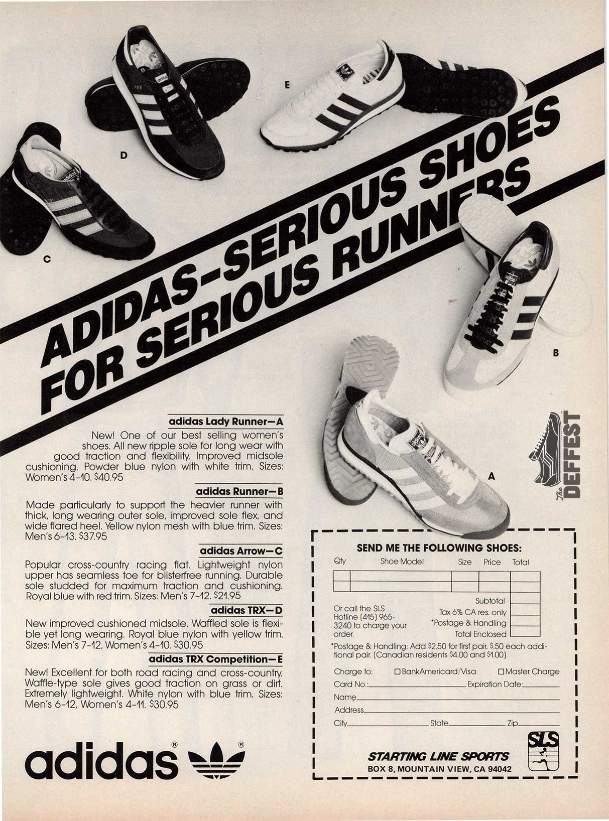 The Deffest®. vintage and retro sneaker blog. — adidas Starting Line Sports vintage ad from 1978