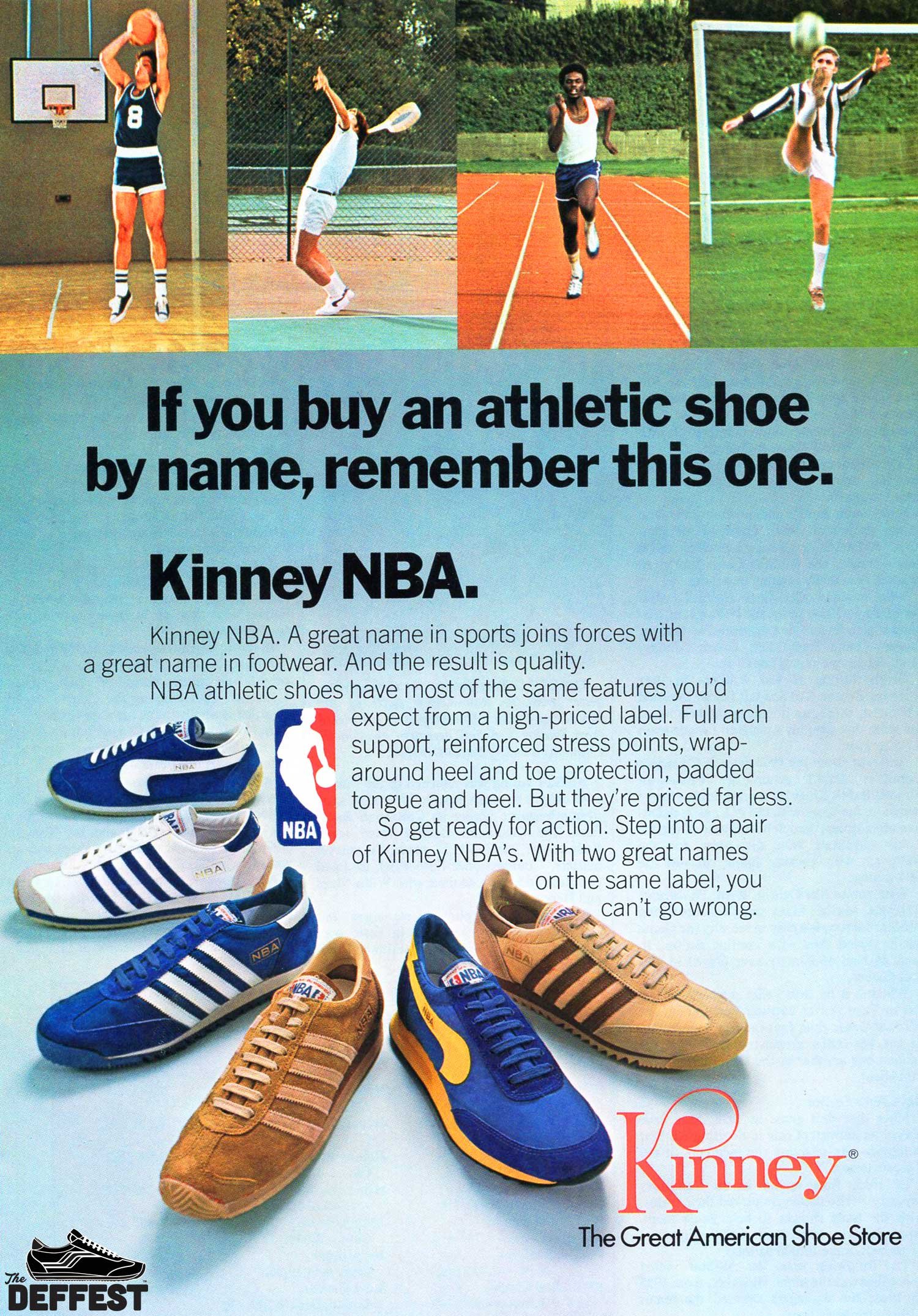 The Deffest®. A vintage and retro sneaker blog. — Kinney NBA Nike Le  Village vintage sneakers