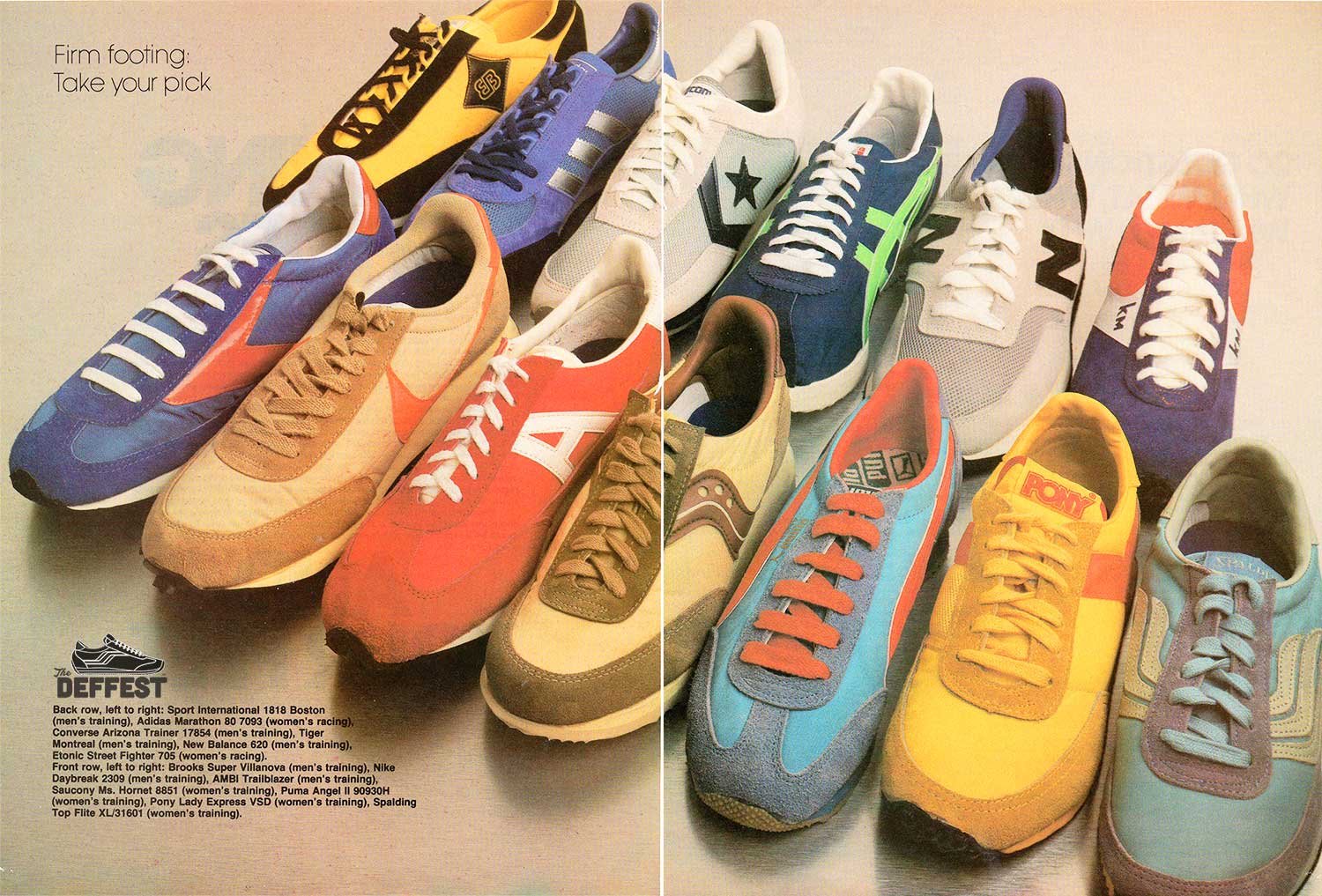 The Deffest®. A vintage and retro blog. — Various 1980s shoes vintage Nike, Brooks, adidas, New Balance and more