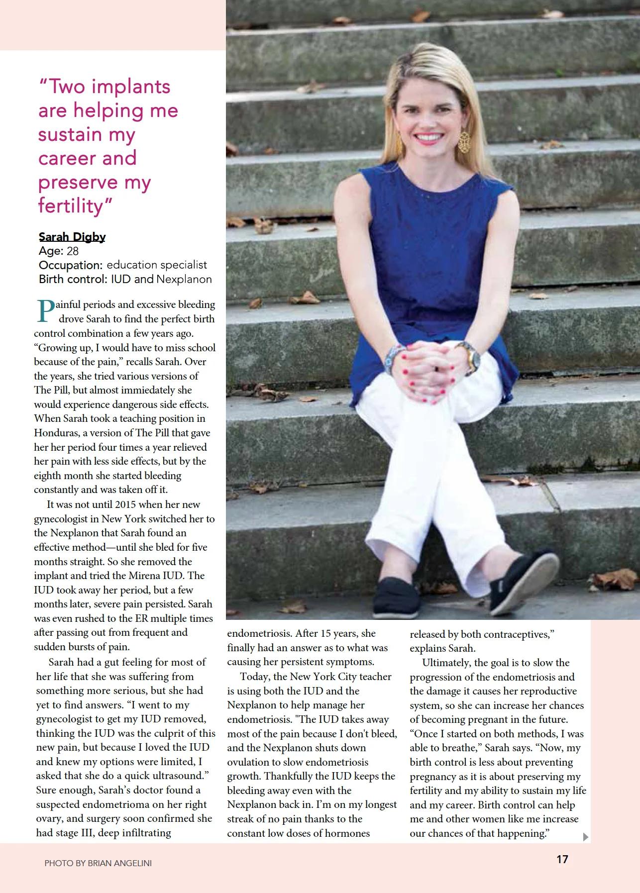 Article in Health Monitor