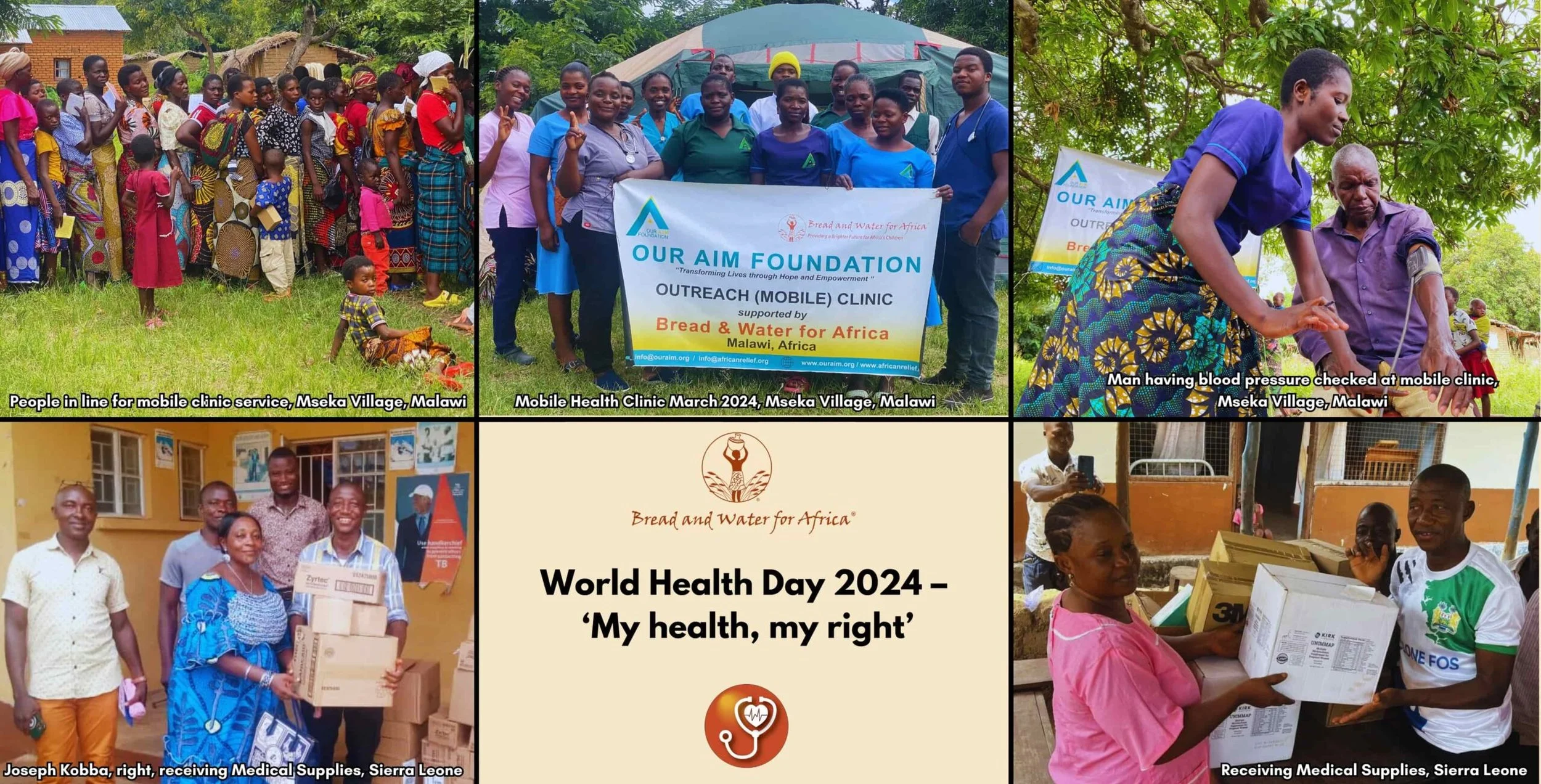 World Health Day 2024: Bread and Water for Africa® Endorses Theme of ‘My health, my right’