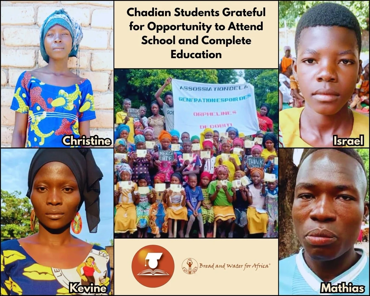 Students in Chad Thankful to Supporters of Bread and Water for Africa® for School Fees Assistance Program