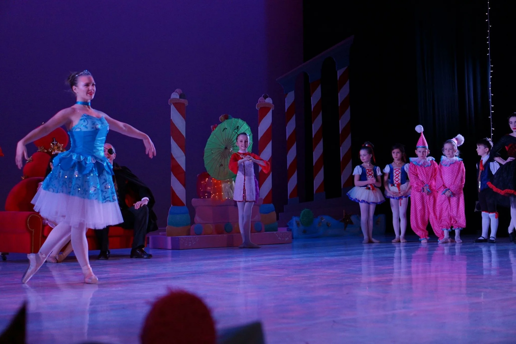 Nutcracker set pieces in place.JPG