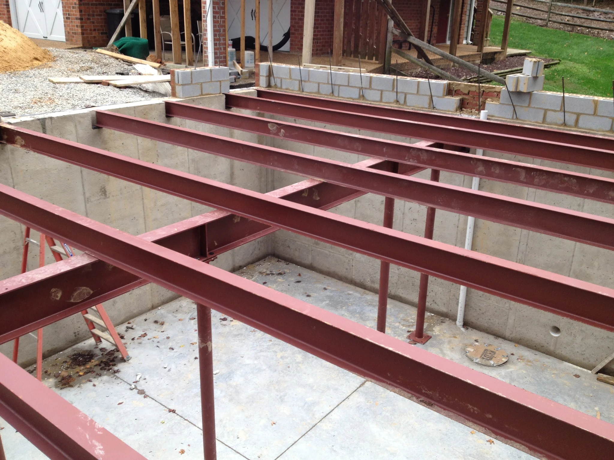 Structural steel framing