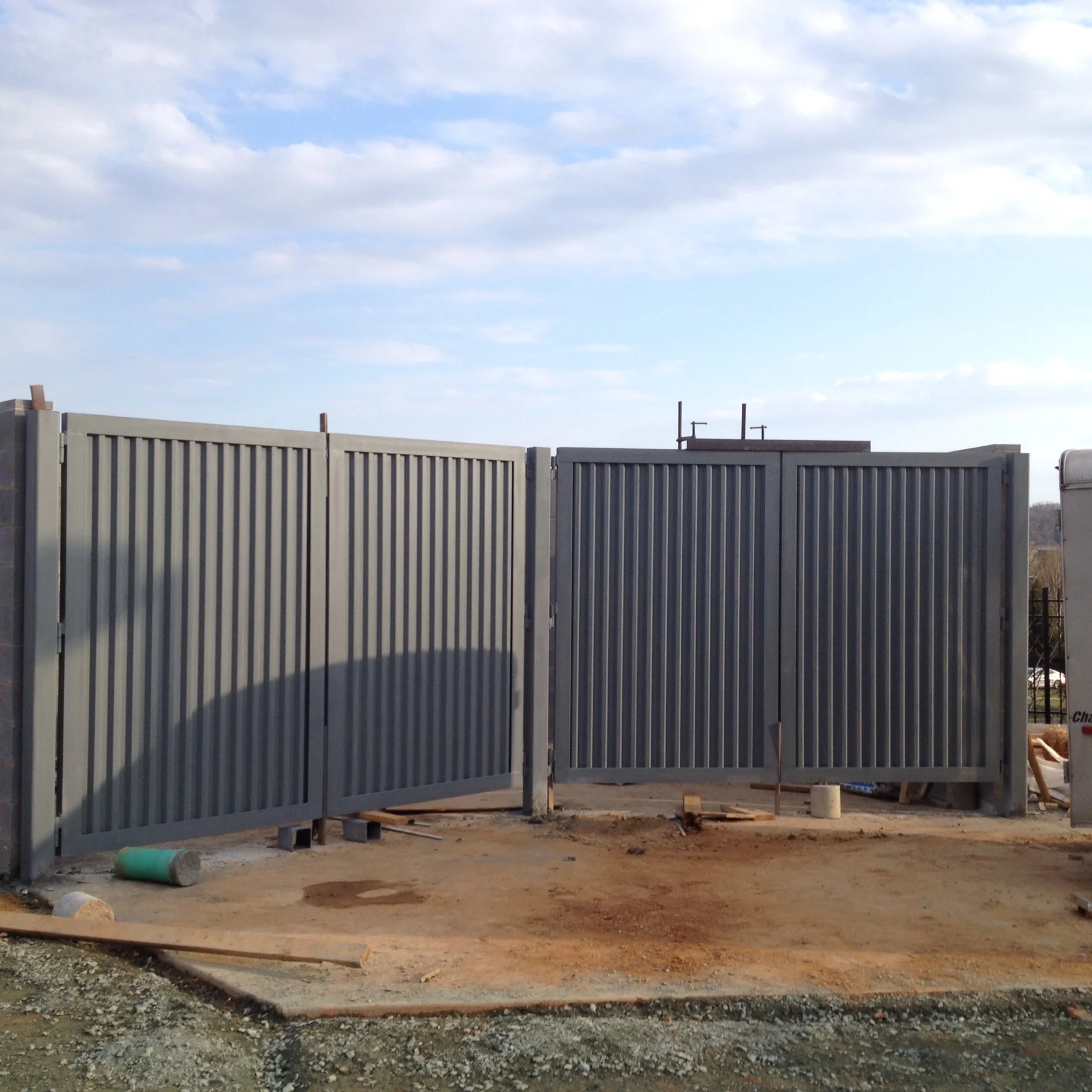 Commercial custom dumpster enclosure